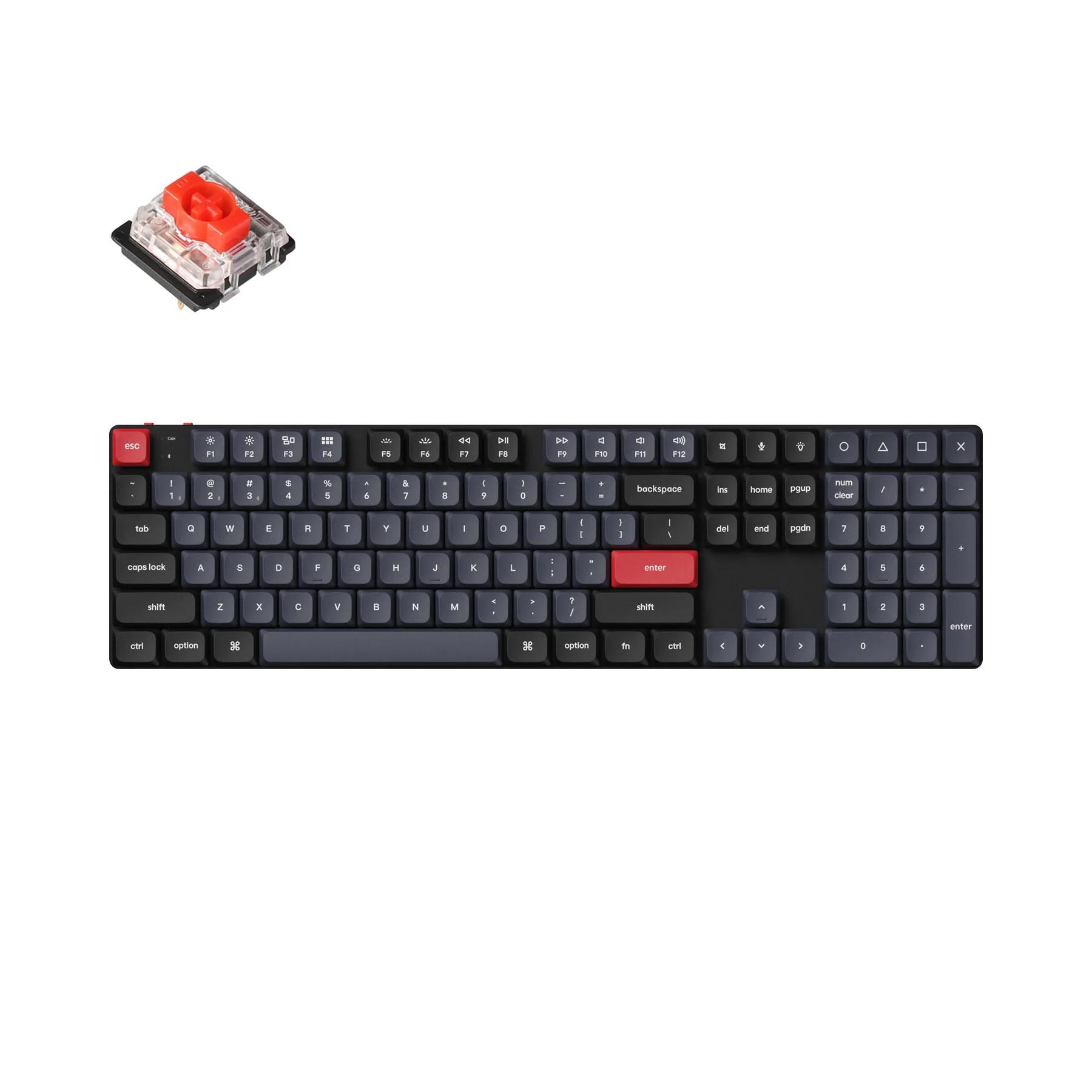 K5 PRO SWAPPABLE GATERON RGB BACKLIGHT RED SWITCH