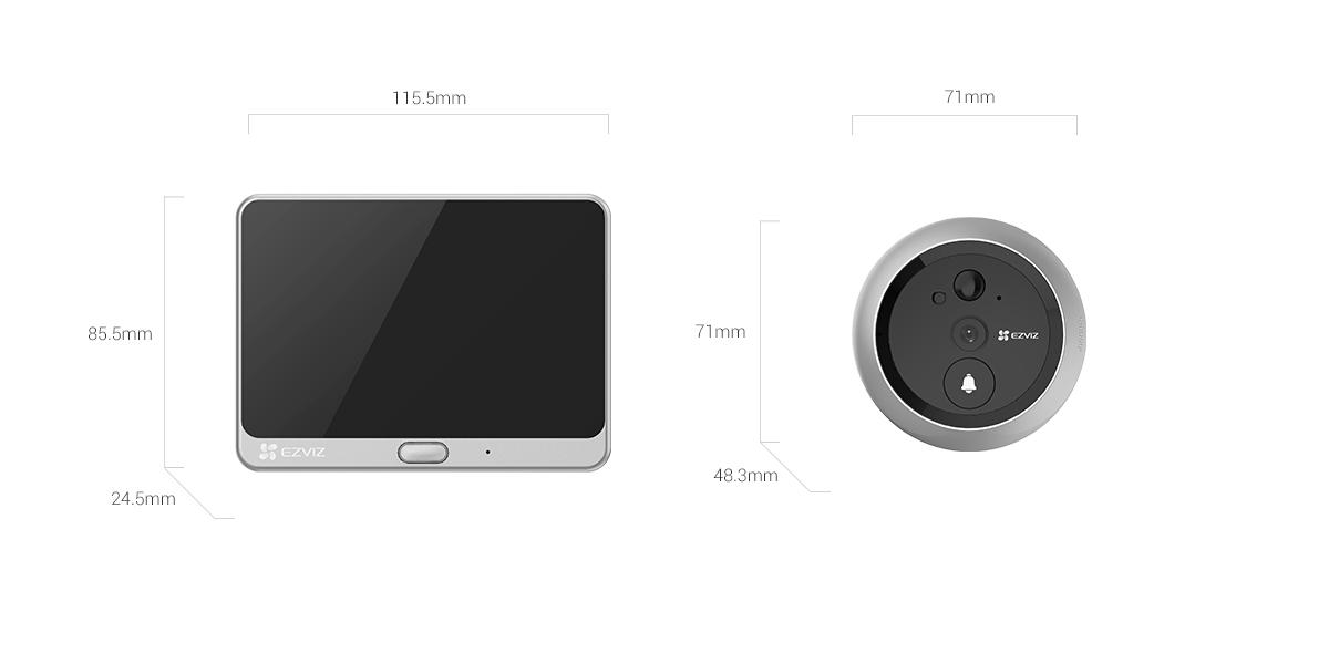 EZVIZ DP2C VIRUAL ANGLE COLOR SCREEN