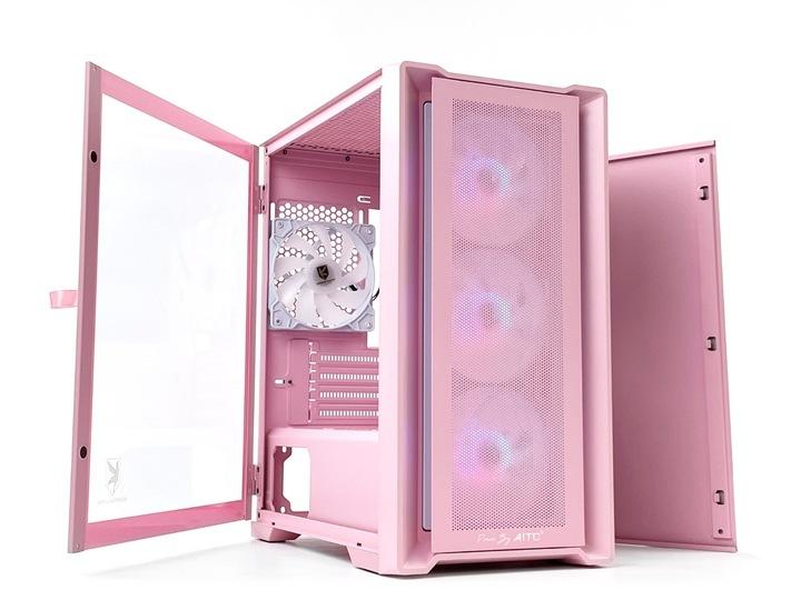 AITC CUBIC M-ATX CASE (PINK)