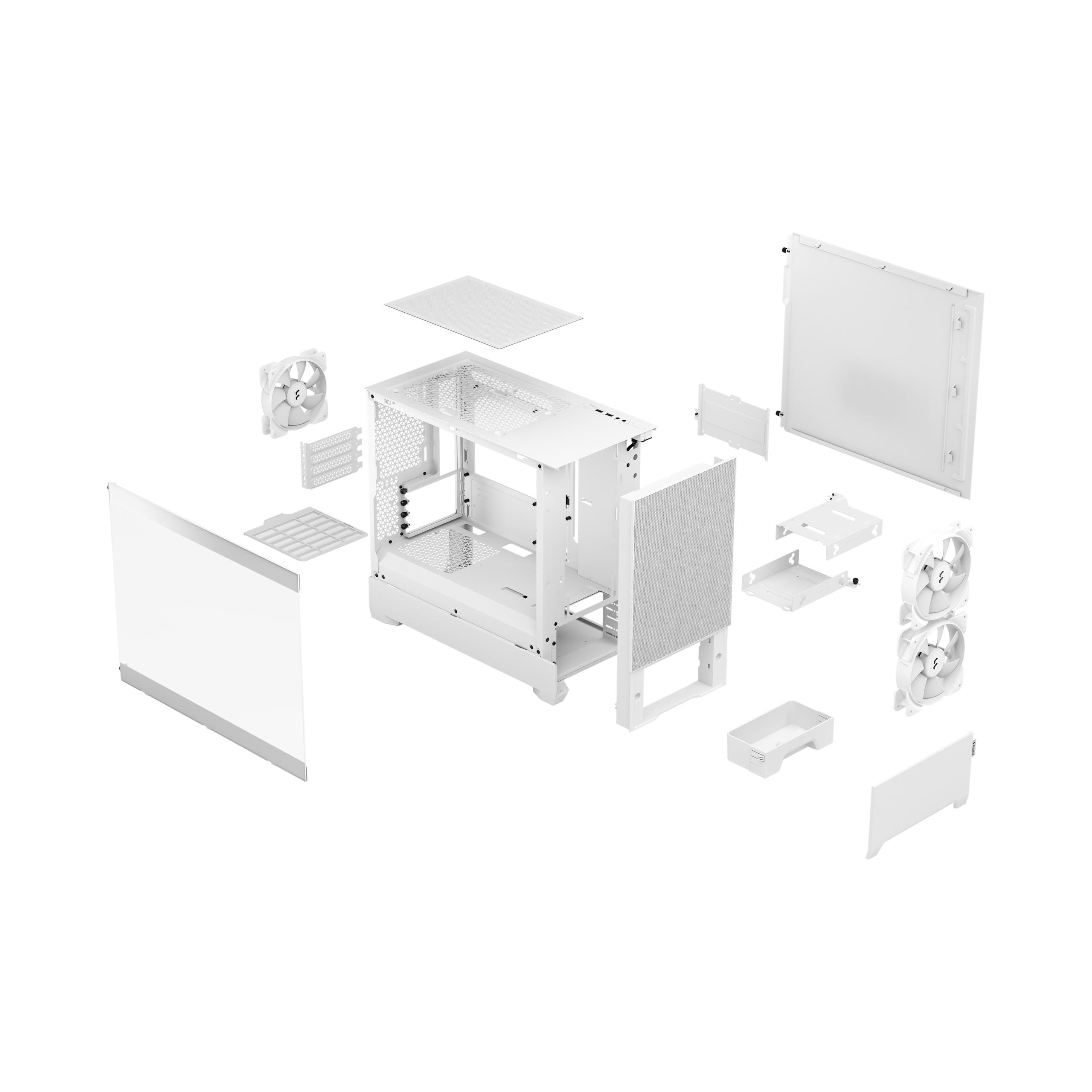 Fractal Design POP MINI AIR RGB WHITE TG CLEAR TINT