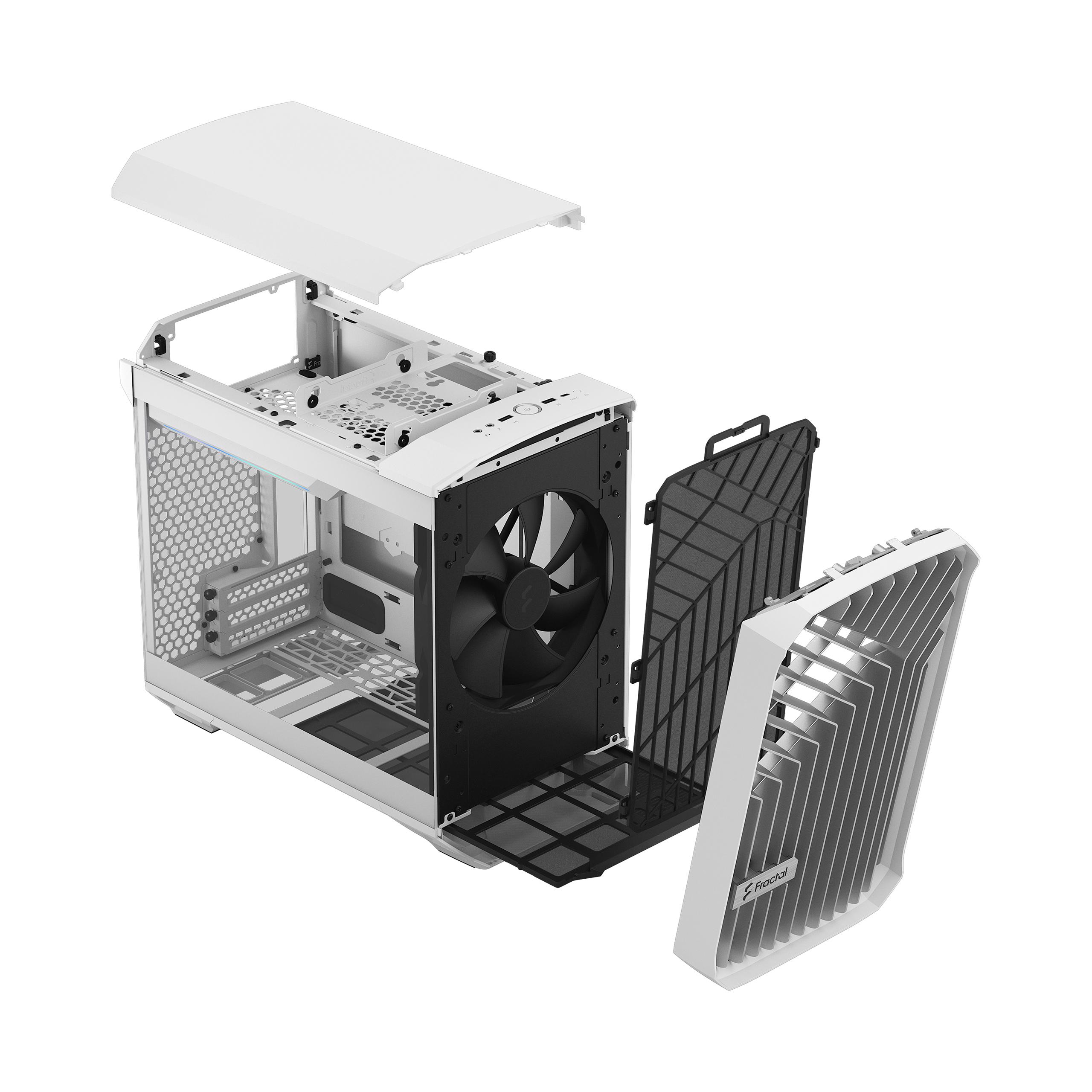 FRACTAL DESIGN TORRENT NANO WHITE TG CLEAR TINT