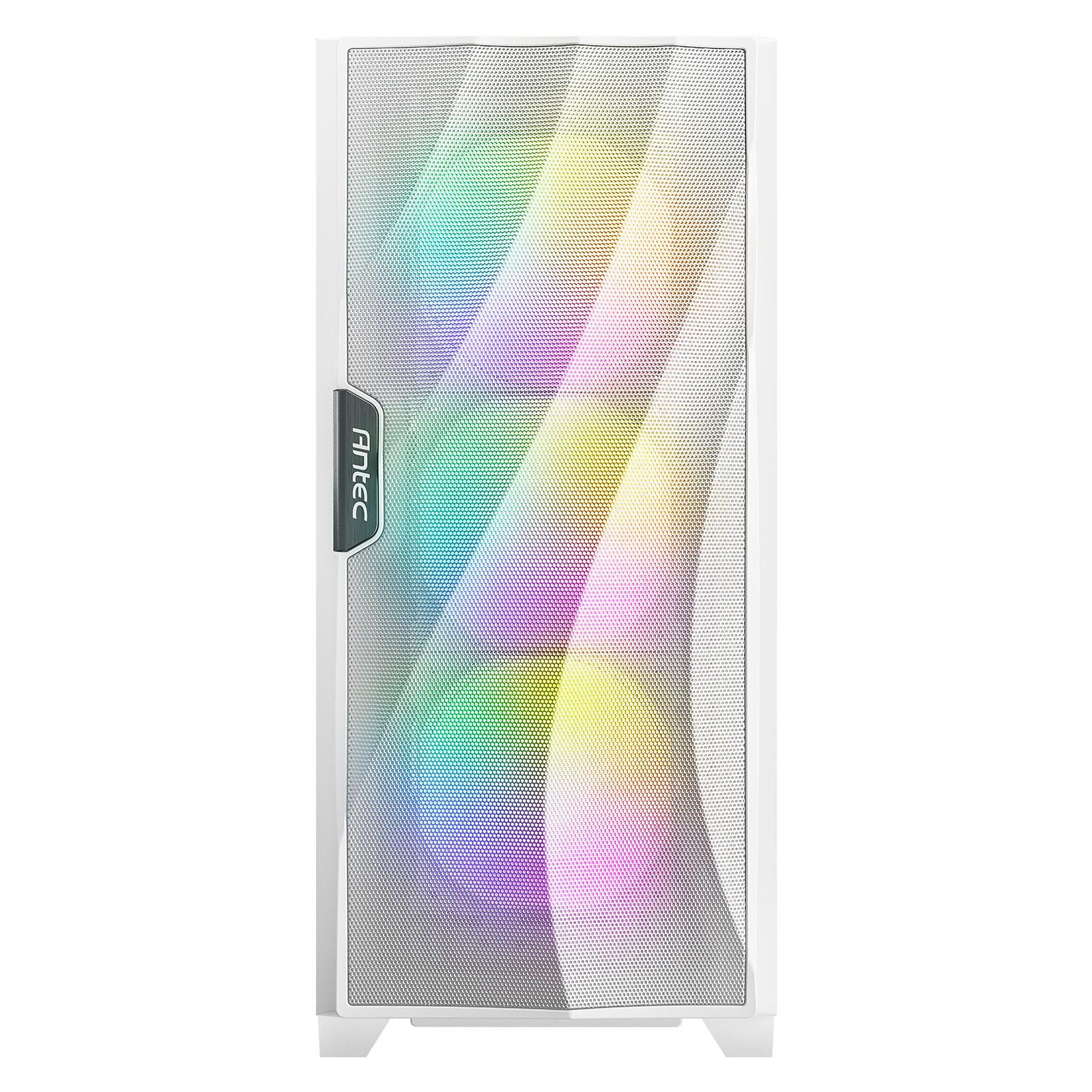 ANTEC DF 700 FLUX TEMPERED GLASS CASE (WH)