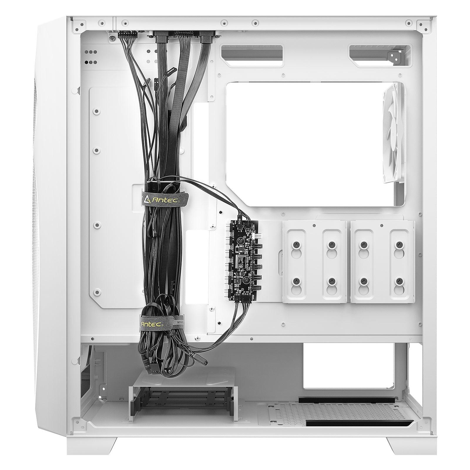 ANTEC DF 700 FLUX TEMPERED GLASS CASE (WH)