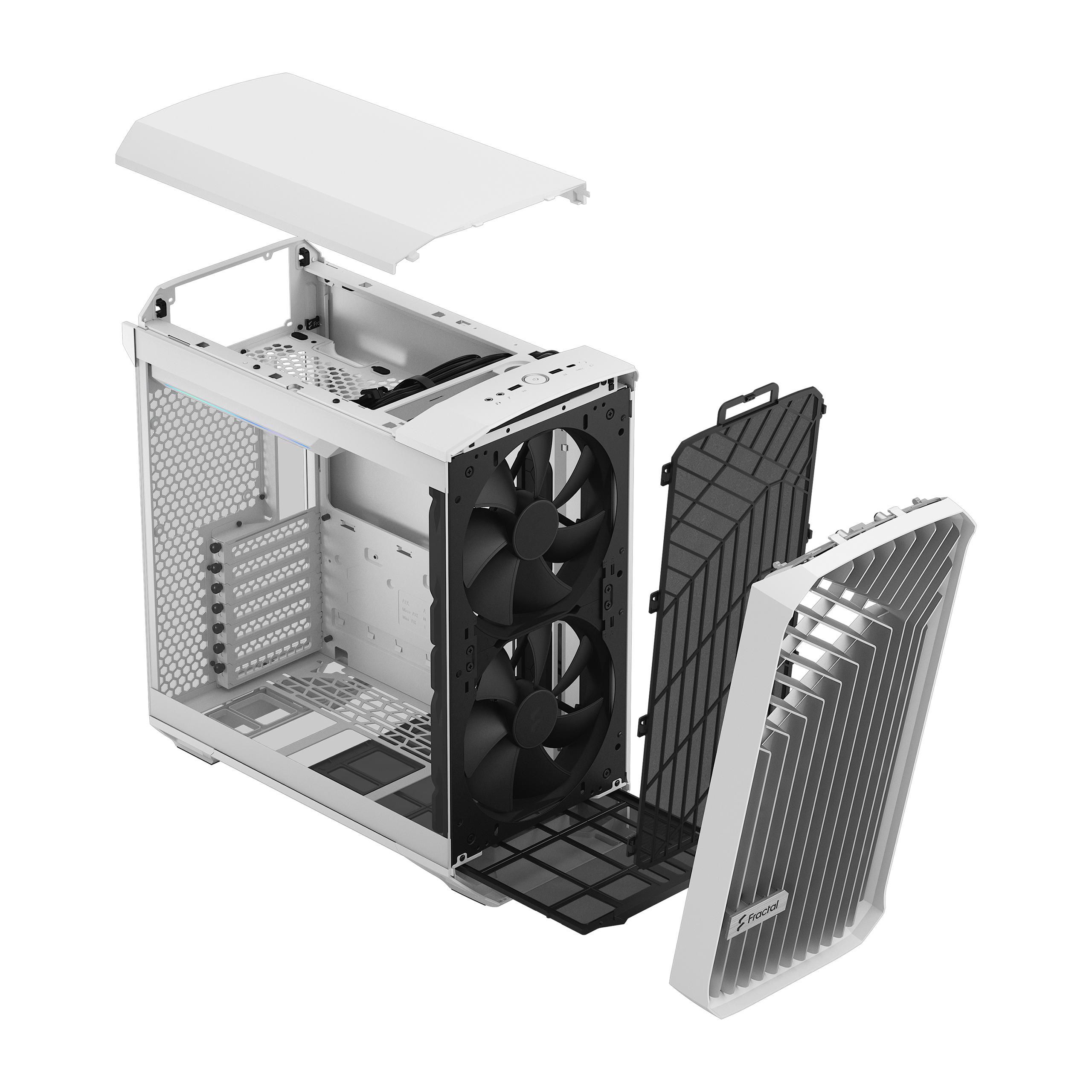 Fractal Design TORRENT COMPACT WHITE TG CLEAR TINT