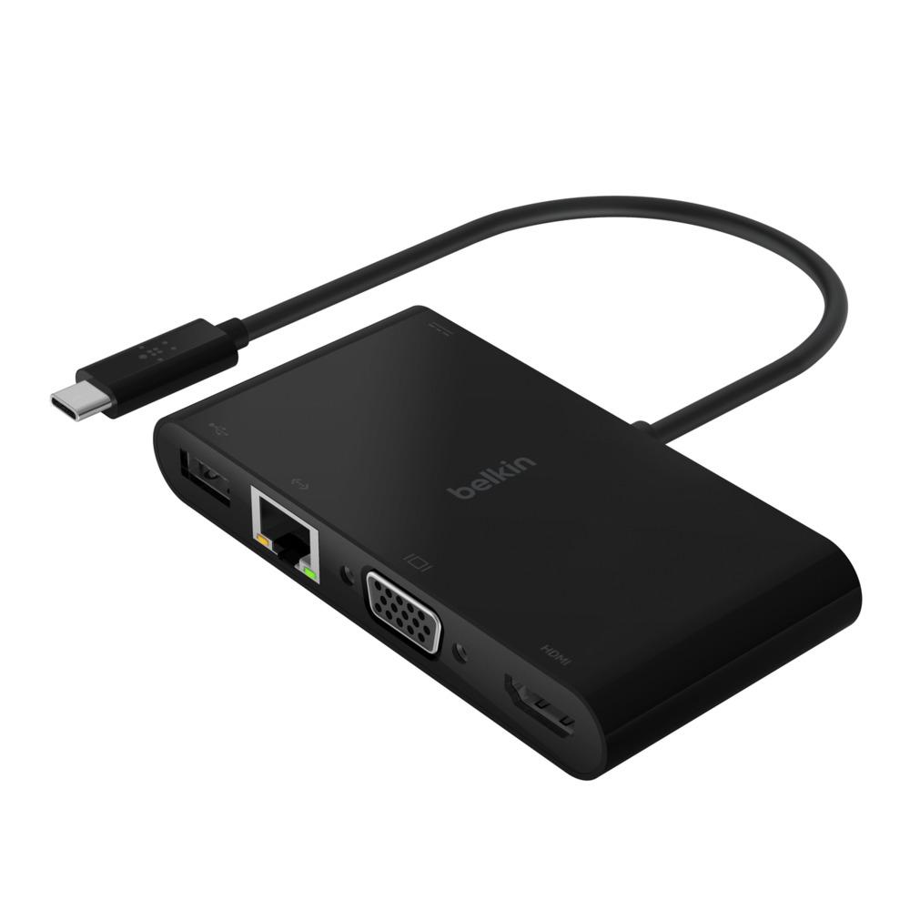 BELKIN ADAPTER USB-C TO GBE HDMI VGA USB-A 100W PD
