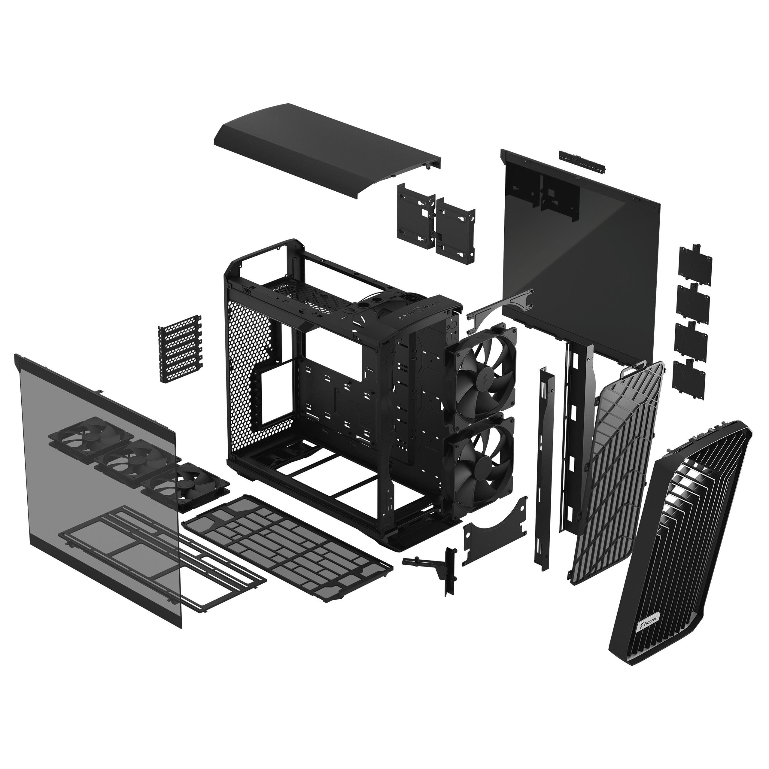 FRACTAL DESIGN TORRENT BLACK TG LIGHT TINT