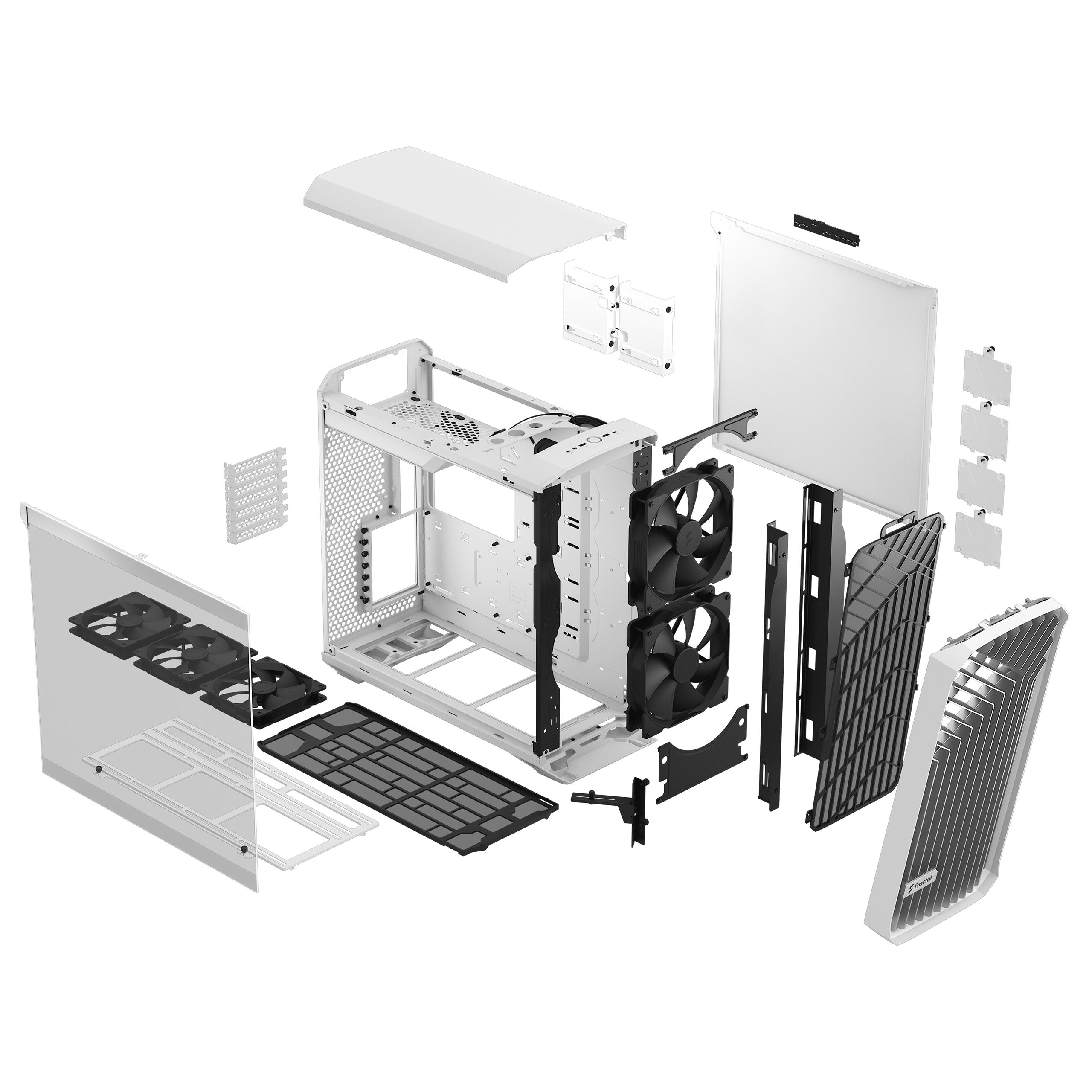 Fractal Design TORRENT WHITE TG CLEAR TINT