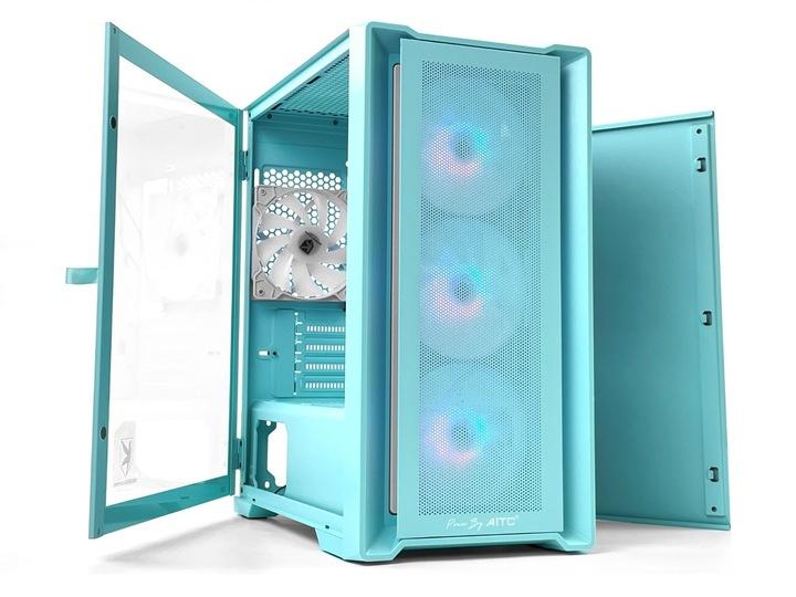 AITC CUBIC M-ATX CASE (BLUE)