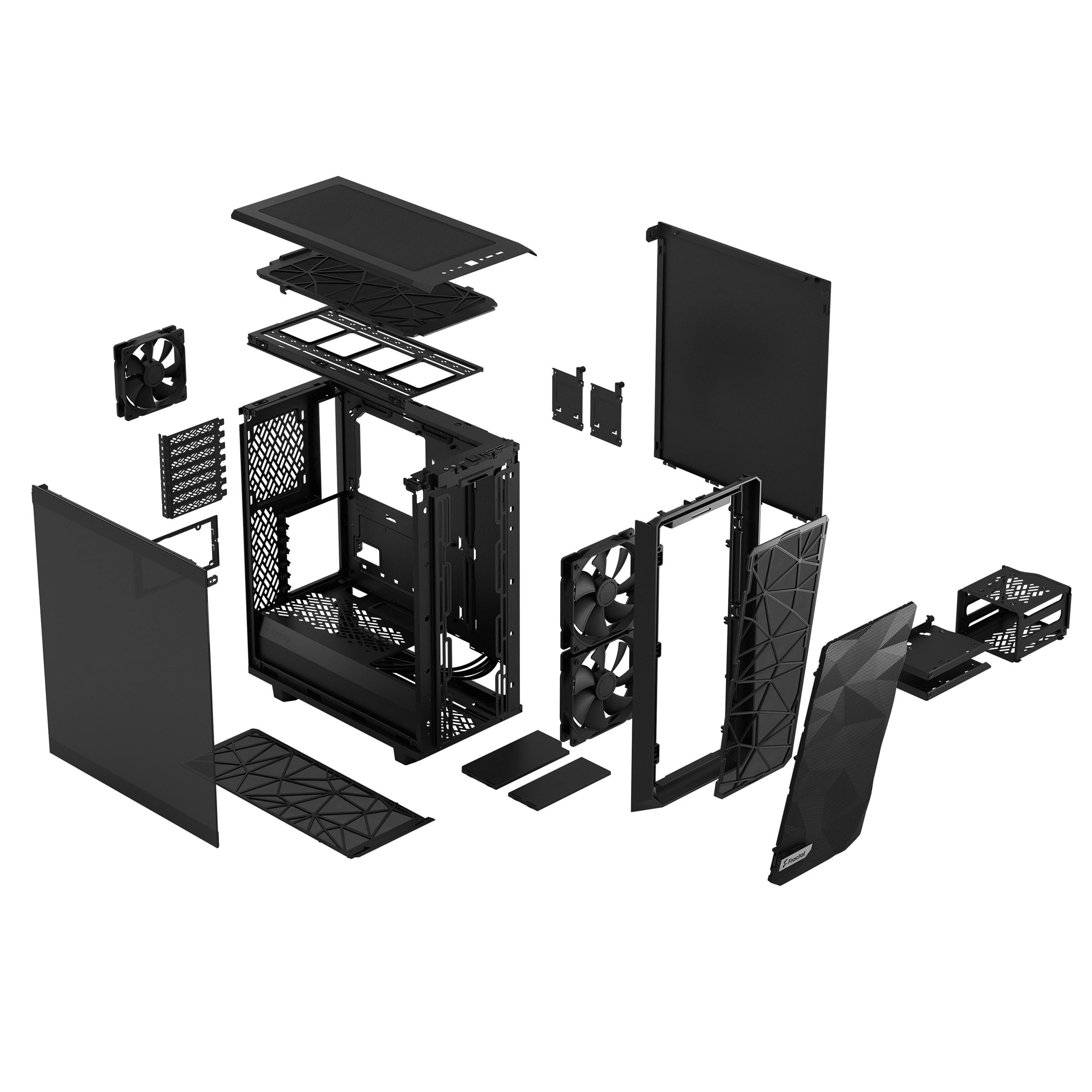 Fractal Design MESHIFY 2 COMPACT BLACK DARK TG MESH