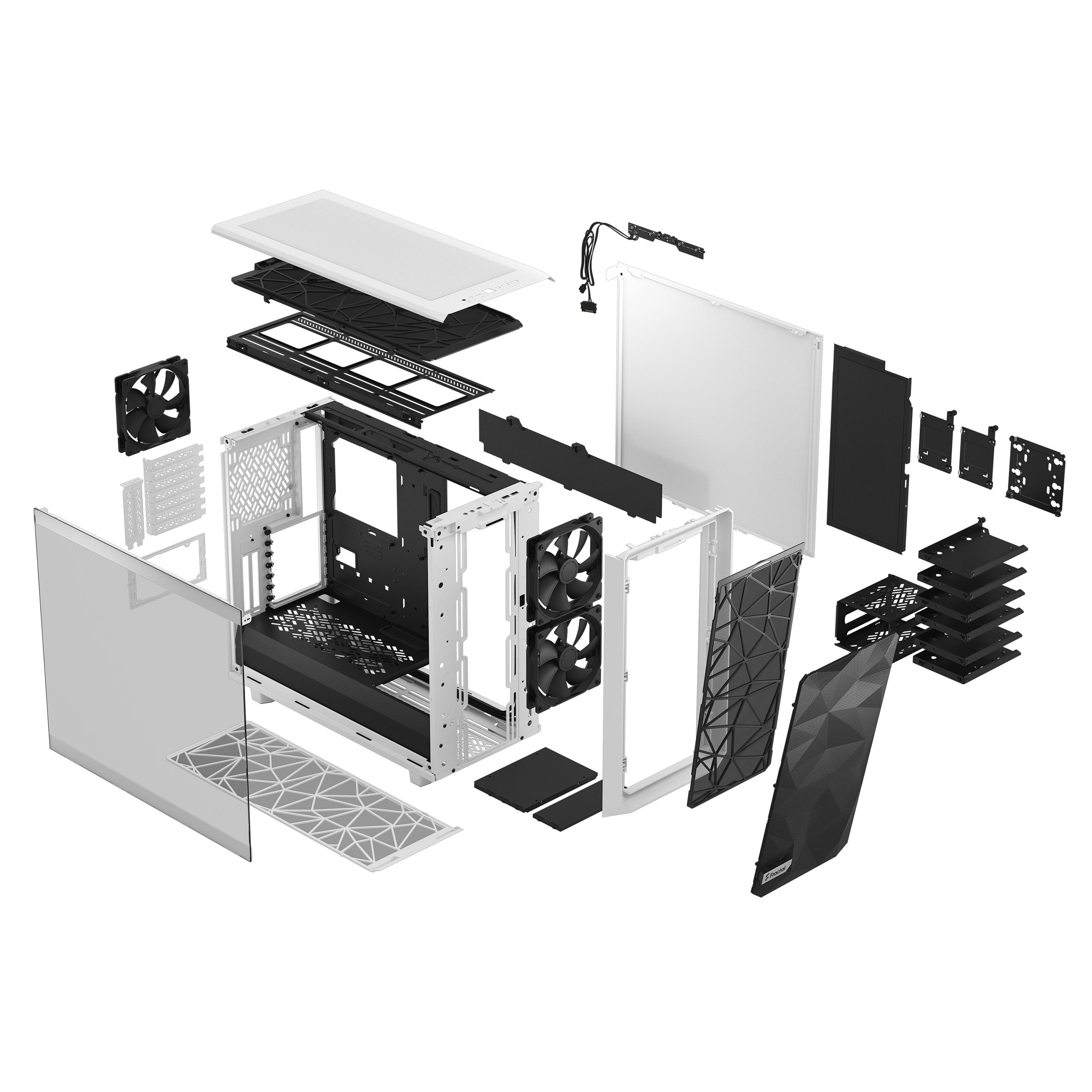 Fractal Design MESHIFY 2 WHITE TG CLAER TINT MES2A