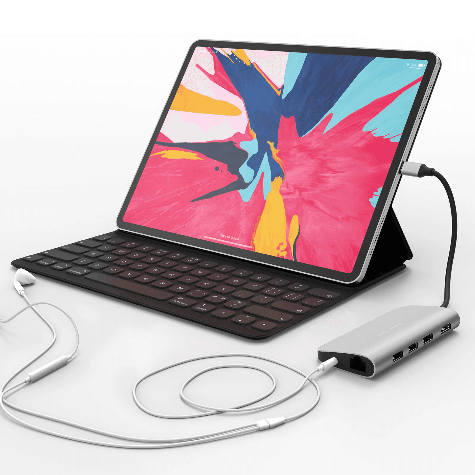 HYPERDRIVE POWER 9 IN 1 USB-C HUB SILVER