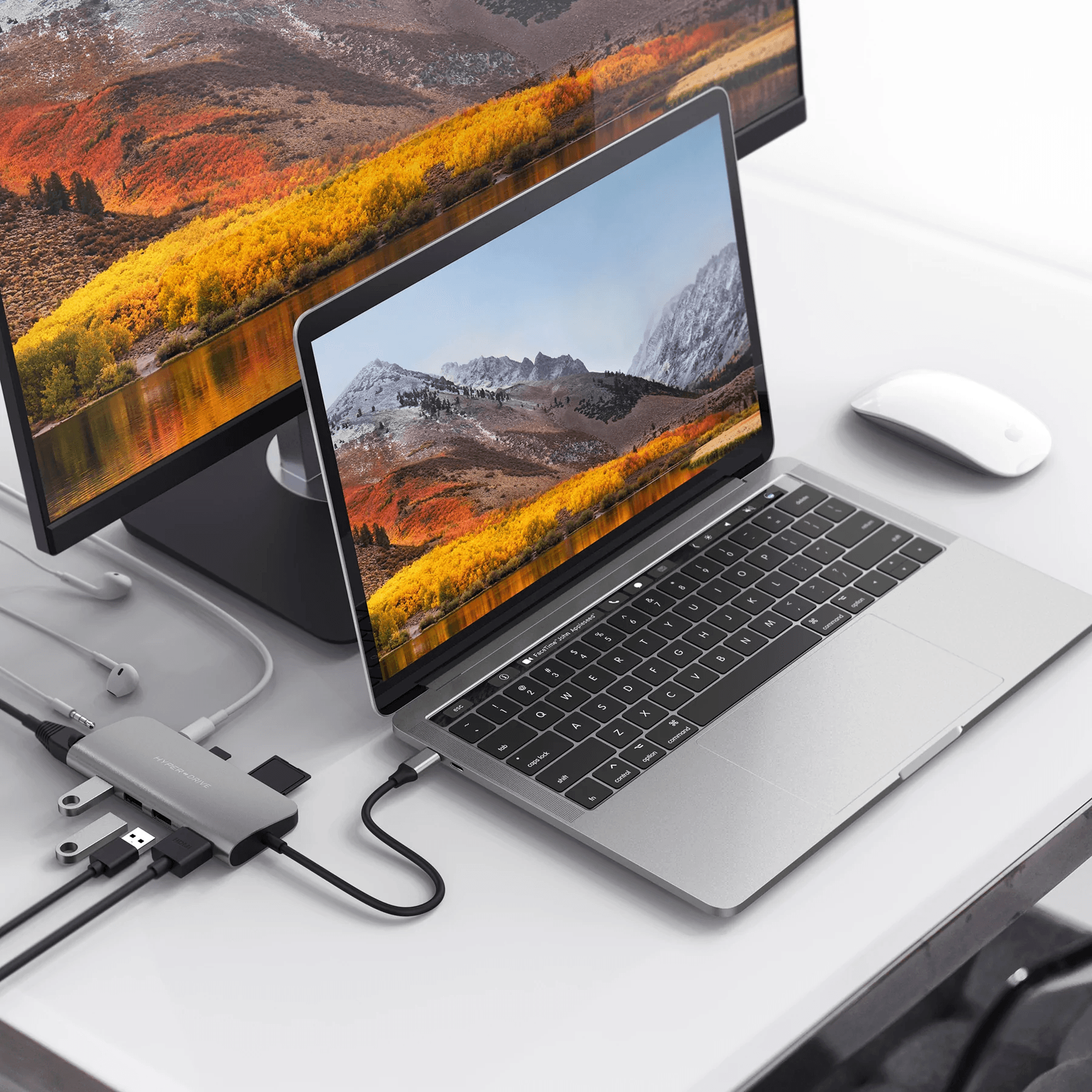 HYPERDRIVE POWER 9 IN 1 USB-C HUB SILVER
