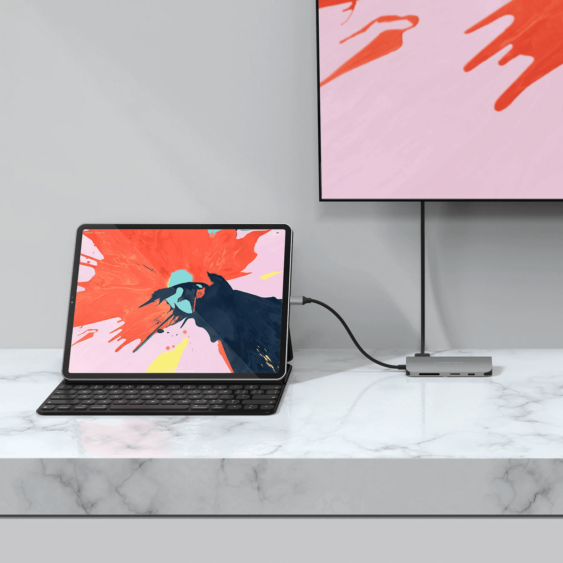 HYPERDRIVE POWER 9 IN 1 USB-C HUB GRAY