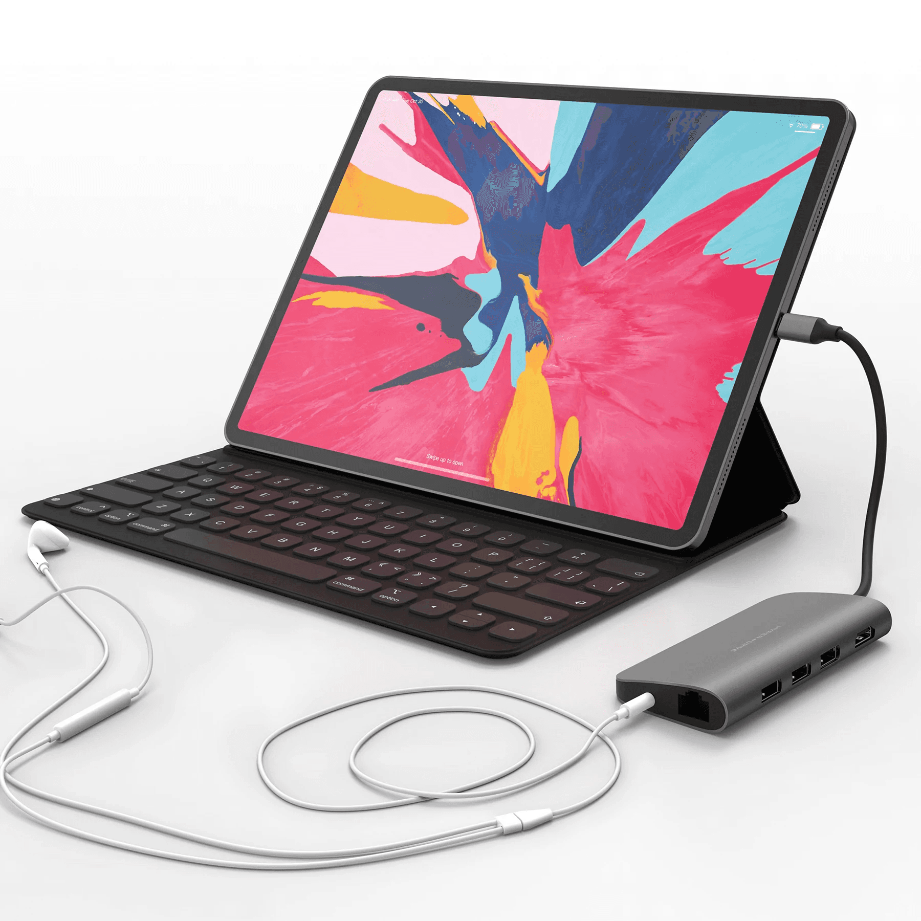 HYPERDRIVE POWER 9 IN 1 USB-C HUB GRAY