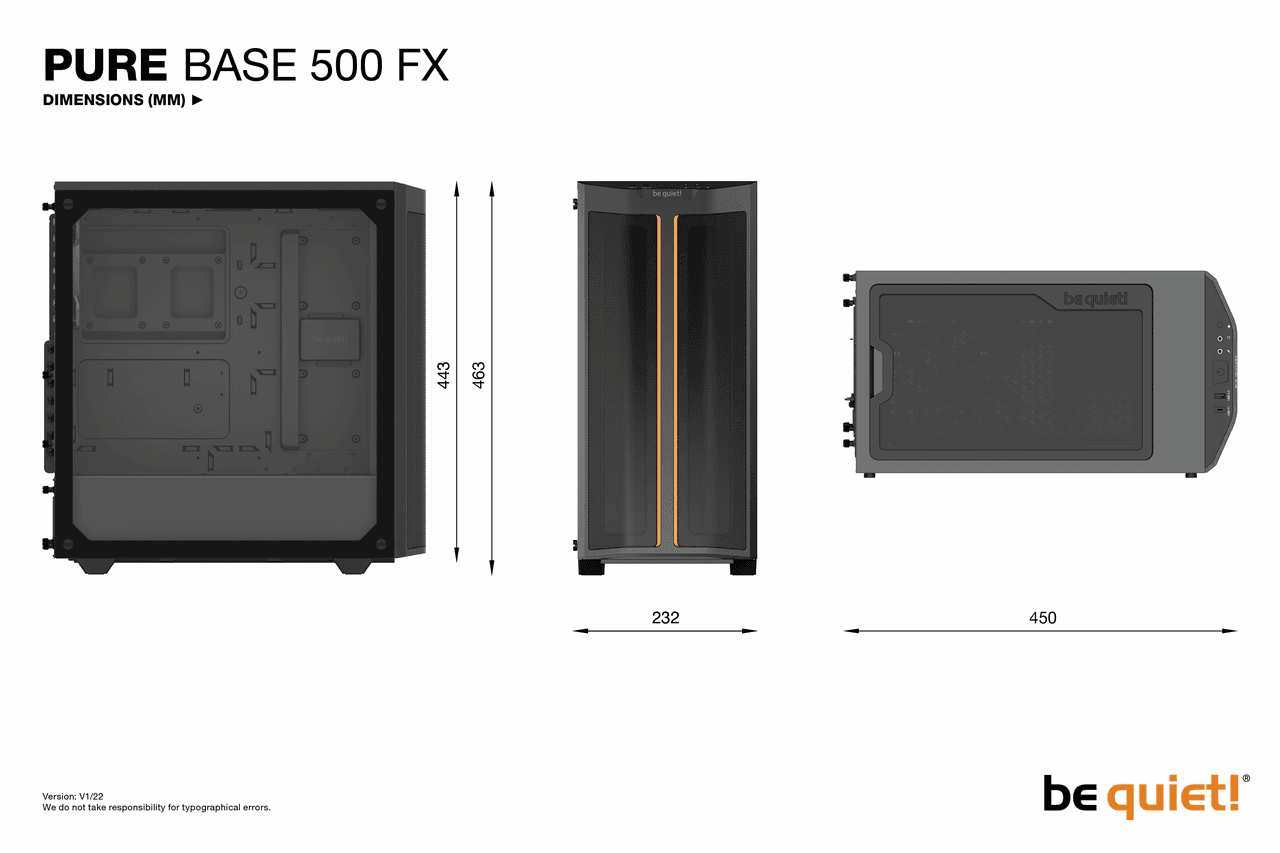 BE QUIET! PURE BASE 500FX BLACK