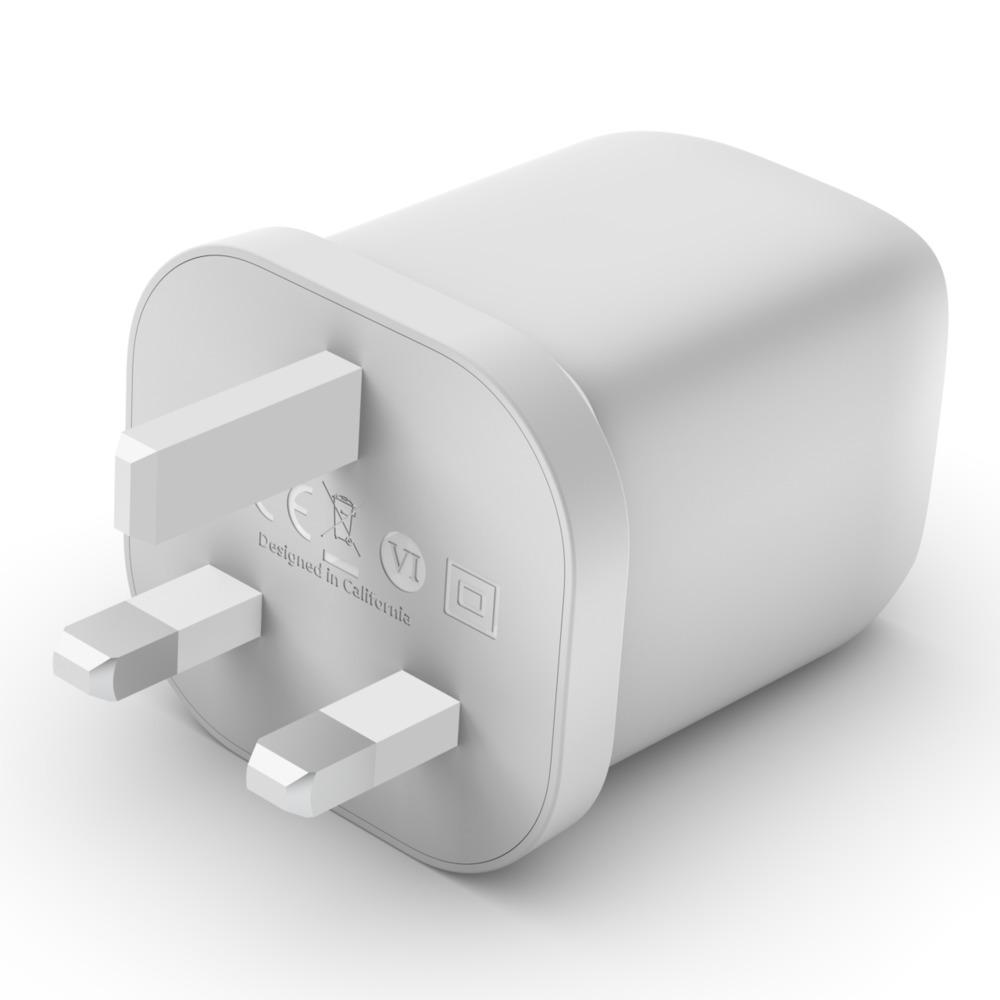 BELKIN 65W DUAL USB-C GAN WALL CHARGER W/PPS WHITE