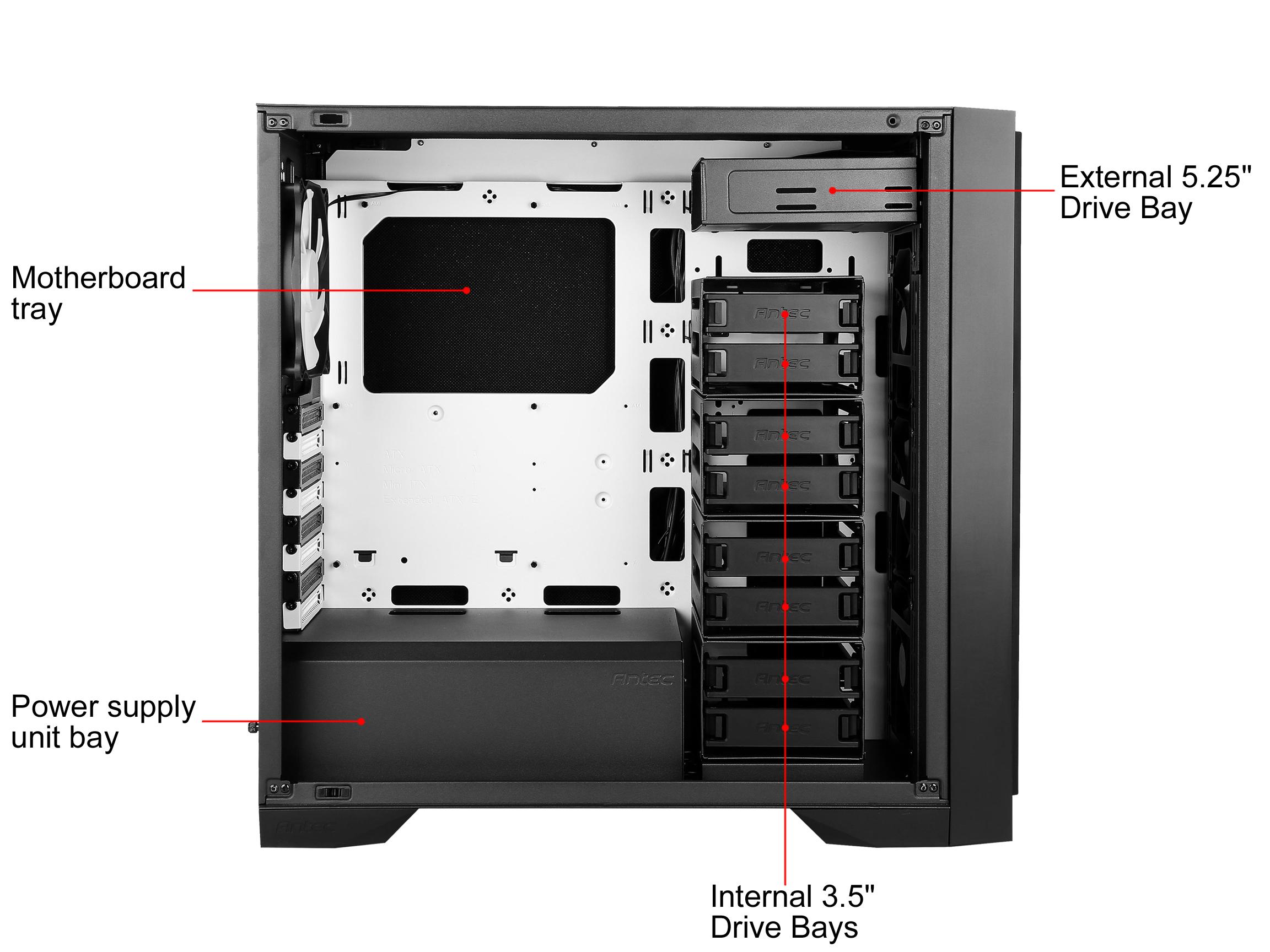 ANTEC P101 CASE WITH SOLID SIDE PANEL