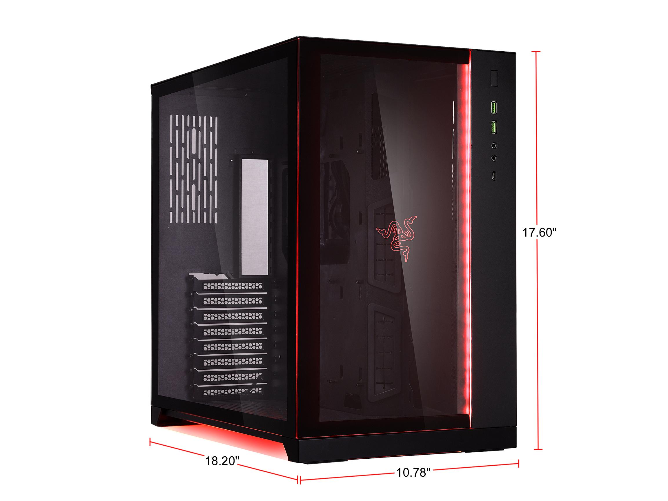 LIAN LI O11 DYNAMIC TOWER BLACK RAZER EDITION