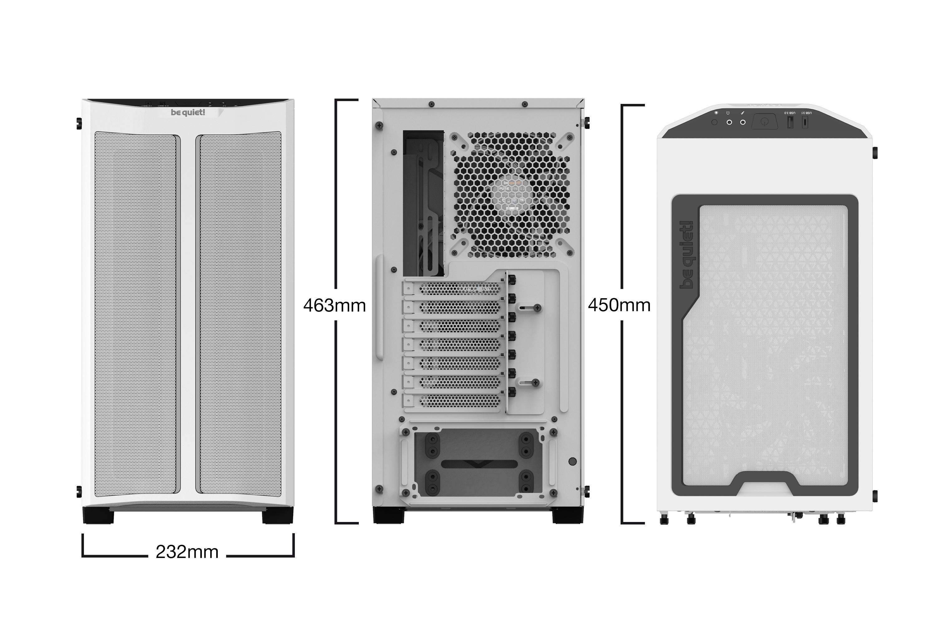 BE QUIET! PURE BASE 500DX WINDOWS WHITE