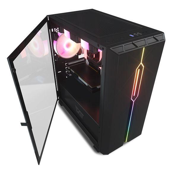 DARKFLASH DLM23 MATX RGB CASE (BLACK)