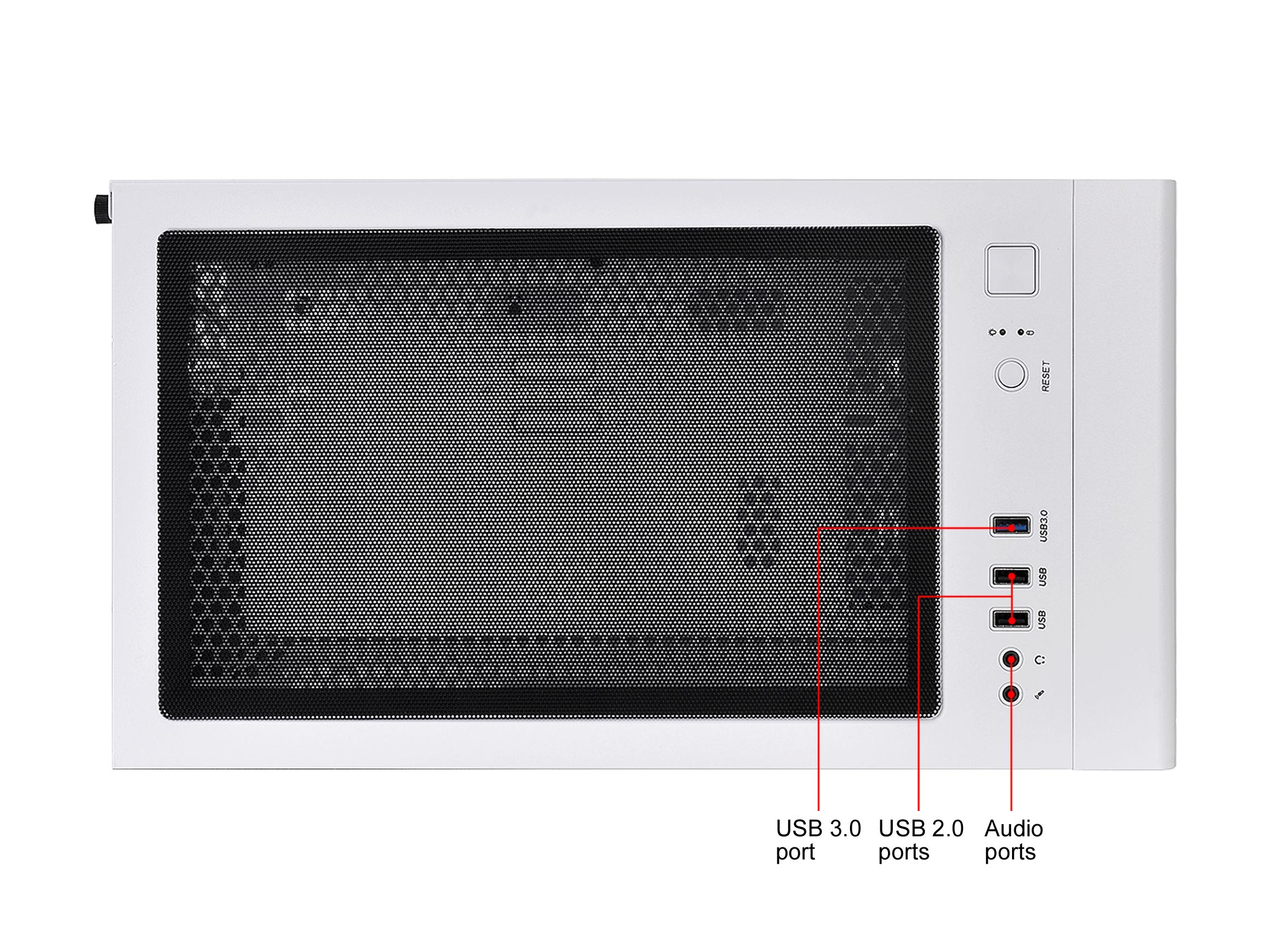 THERMALTAKE S100 TG SNOW WHITE WIN TEMPERED GLASS