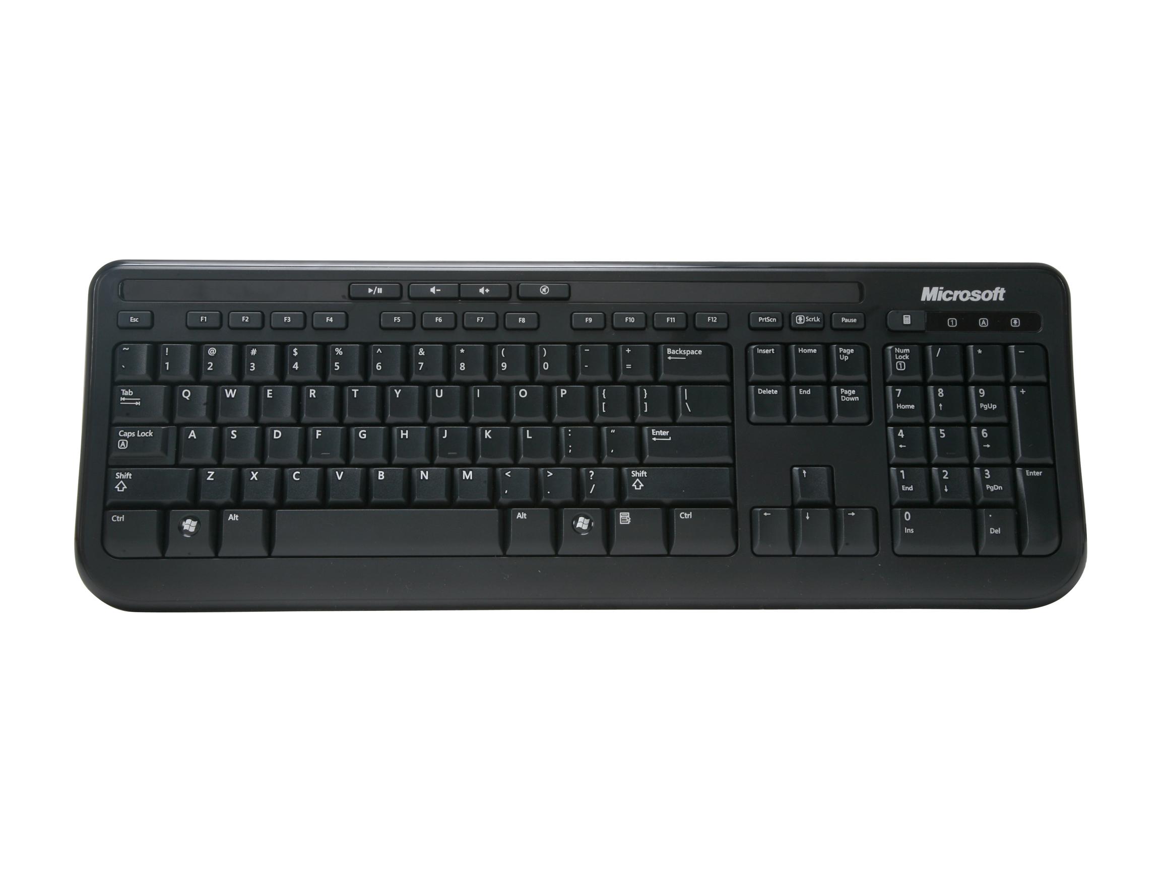 MICROSOFT WIRED DESKTOP 600 USB CHNTRAD HDWR Black