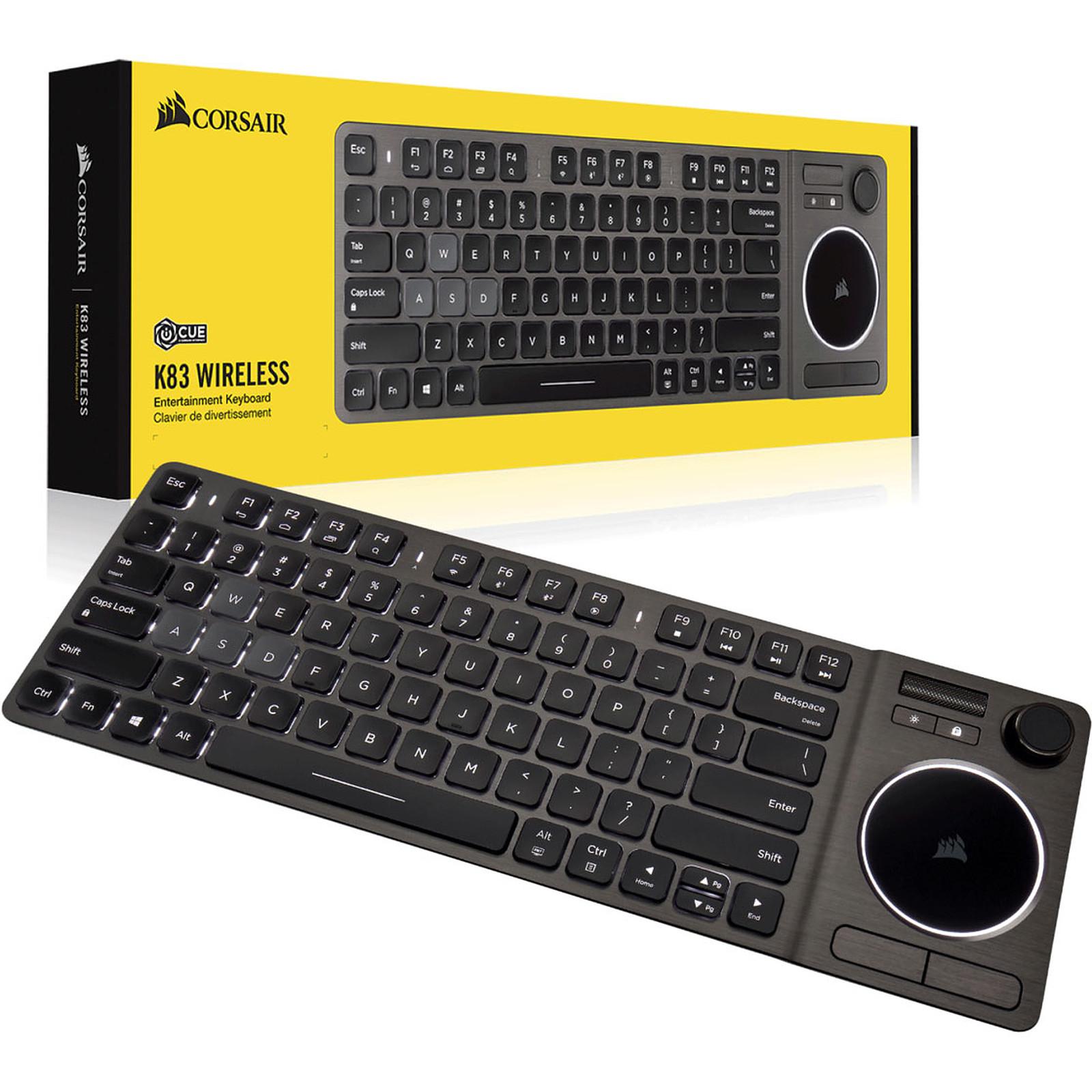 CORSAIR K83 WIRELESS ENTERTAINMENT KEYBOARD