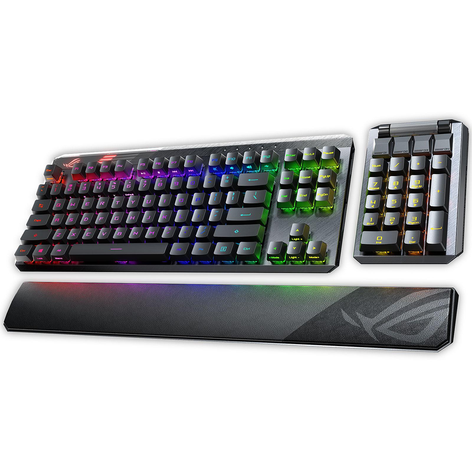 ASUS MA02 ROG CLAYMORE II RGB 青軸機械式鍵盤 英字