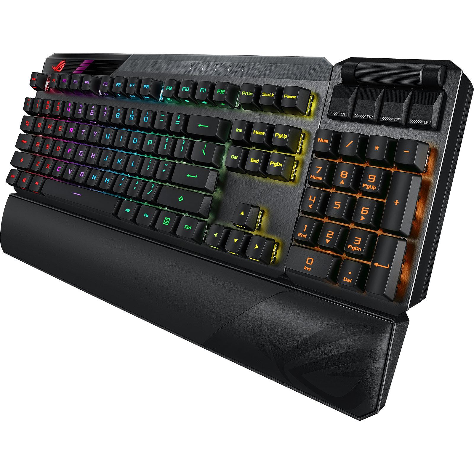 ASUS MA02 ROG CLAYMORE II RGB 青軸機械式鍵盤 英字