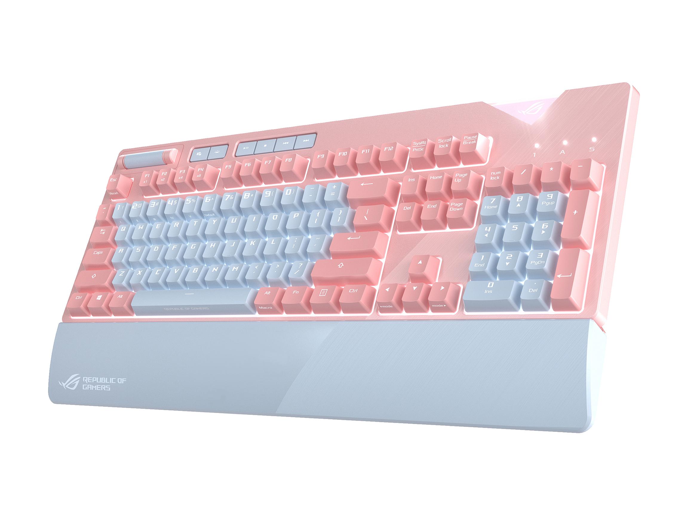 ASUS STRIX FLARE PINK RGB  (Cherry MX 紅軸 英字)