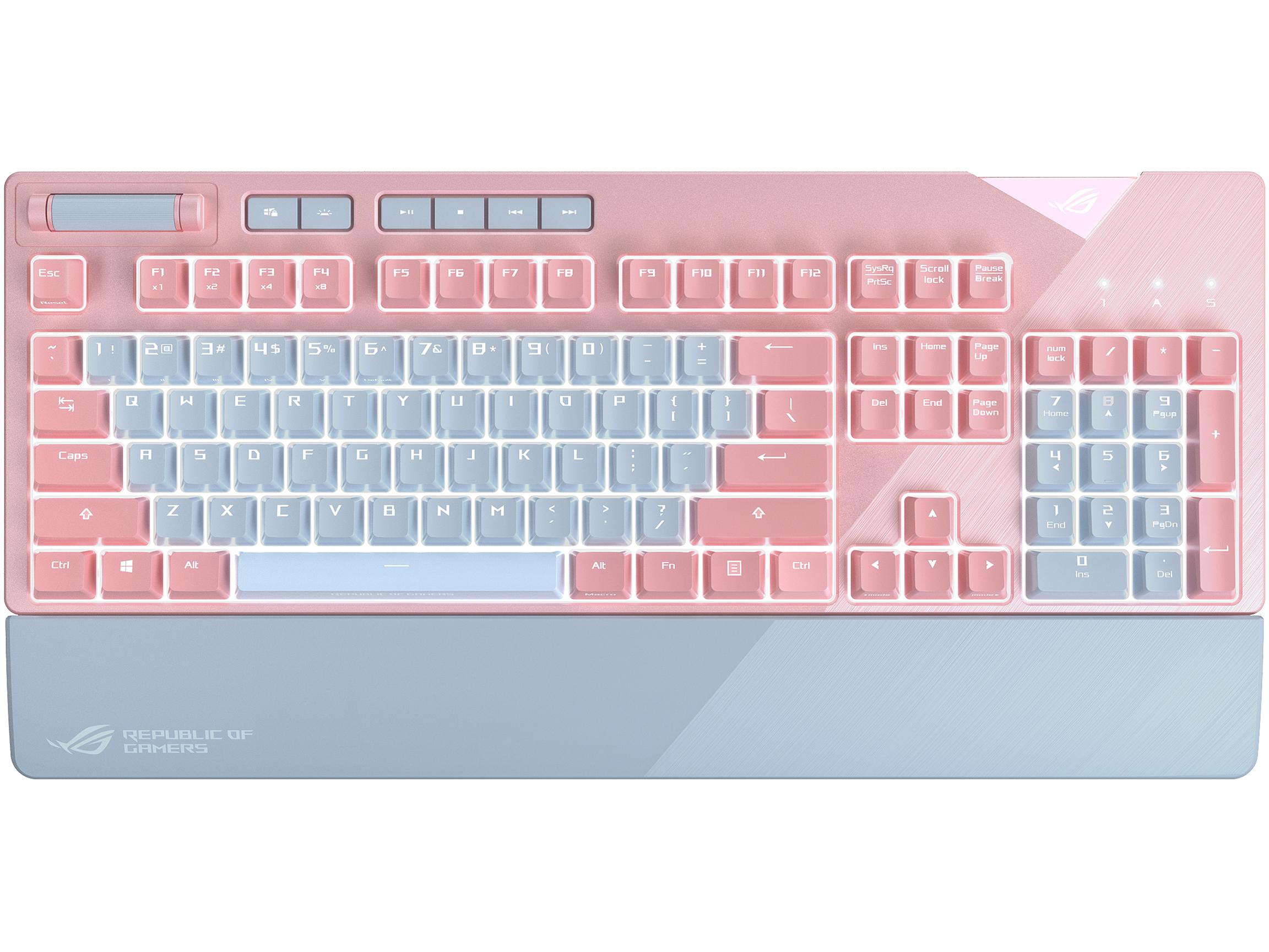 ASUS STRIX FLARE PINK RGB  (Cherry MX 紅軸 英字)