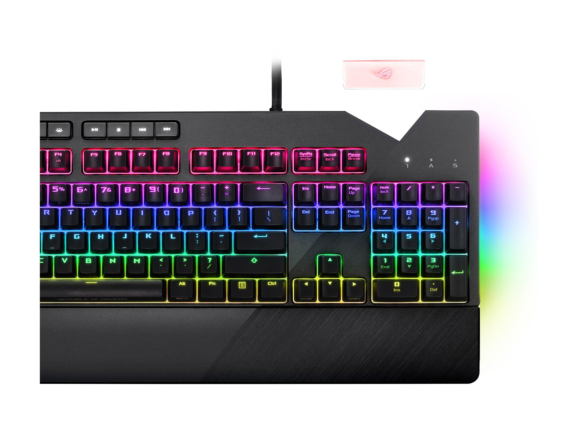 ASUS STRIX FLARE RGB 青軸機械鍵盤 US