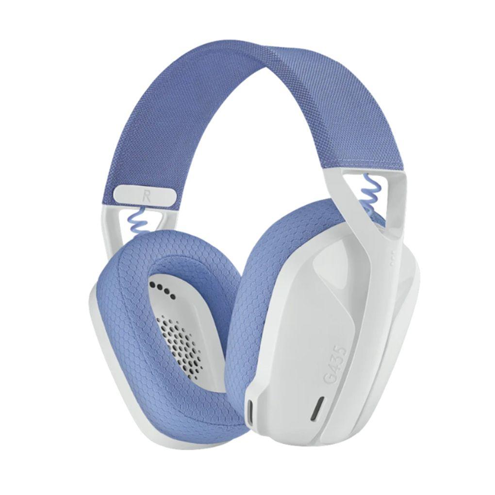 LOGITECH G435 LIGHTSPEED & BLUETOOTH GAMING HEADSET WHITE
