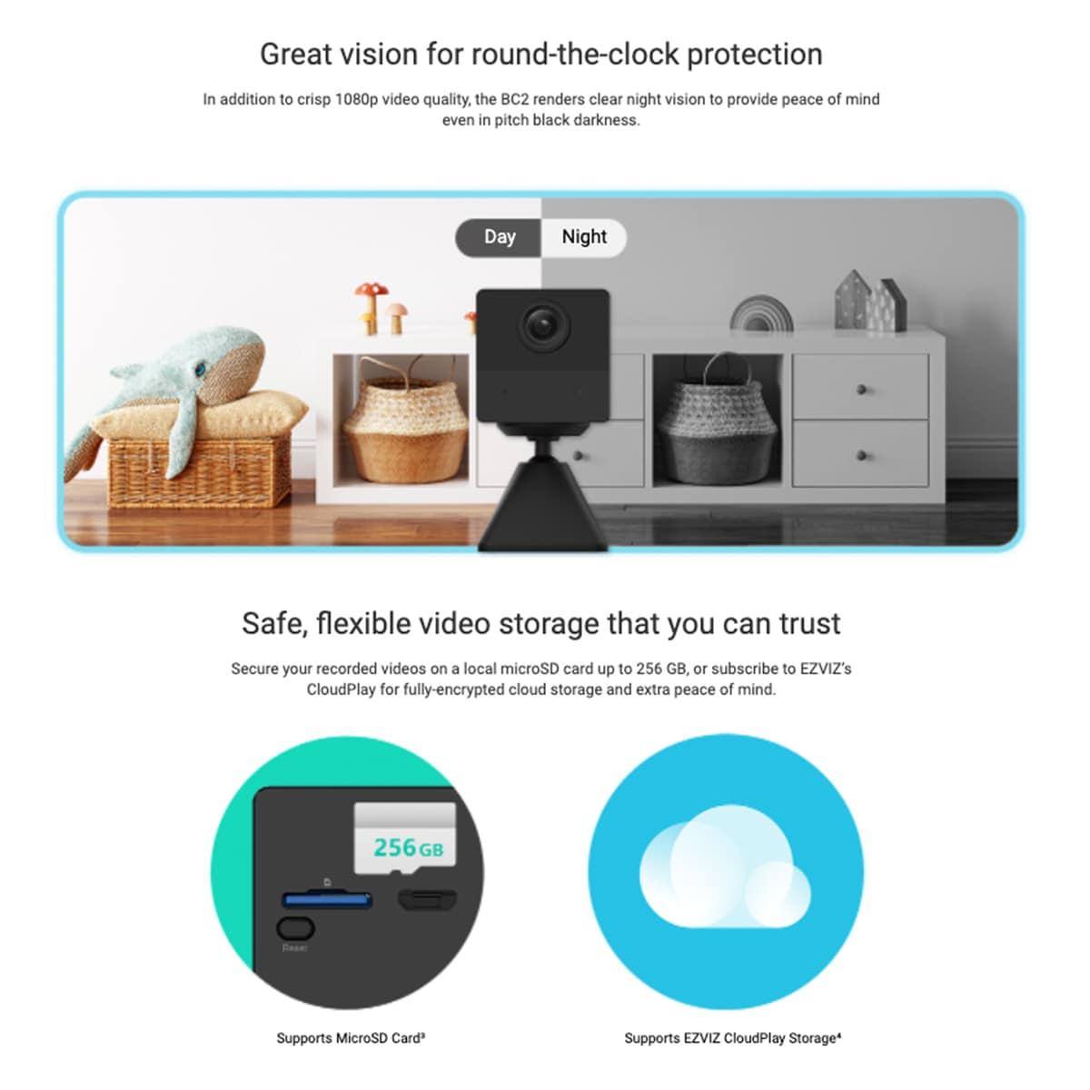 EZVIZ WIFI SMART HOME BATTERY CAMERA