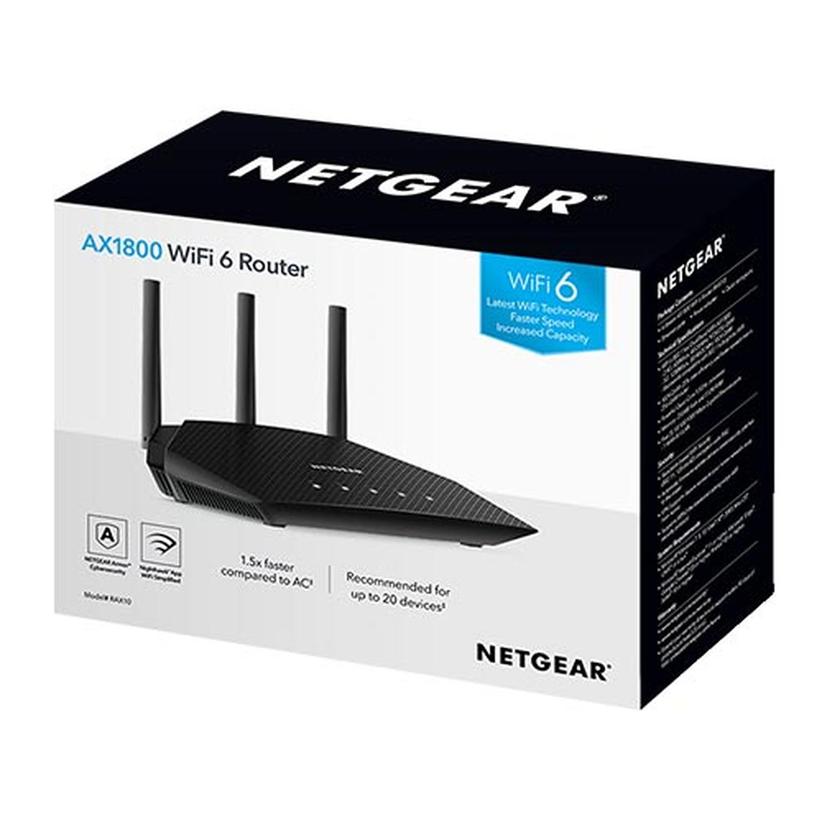 NETGEAR RAX10 NIGHTHAWK 4-STREAM AX1800 DUAL BAND