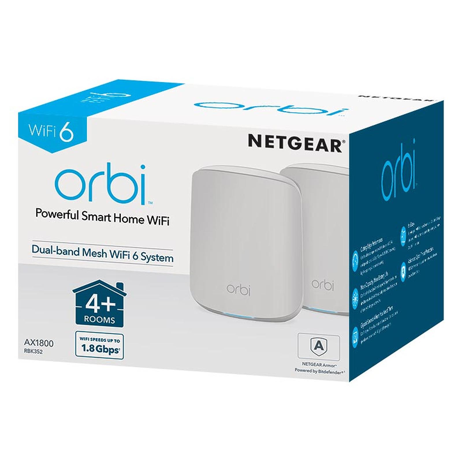NETGEAR RBK352 ORBI AX1800 DUAL-BAND MESH SYSTEM