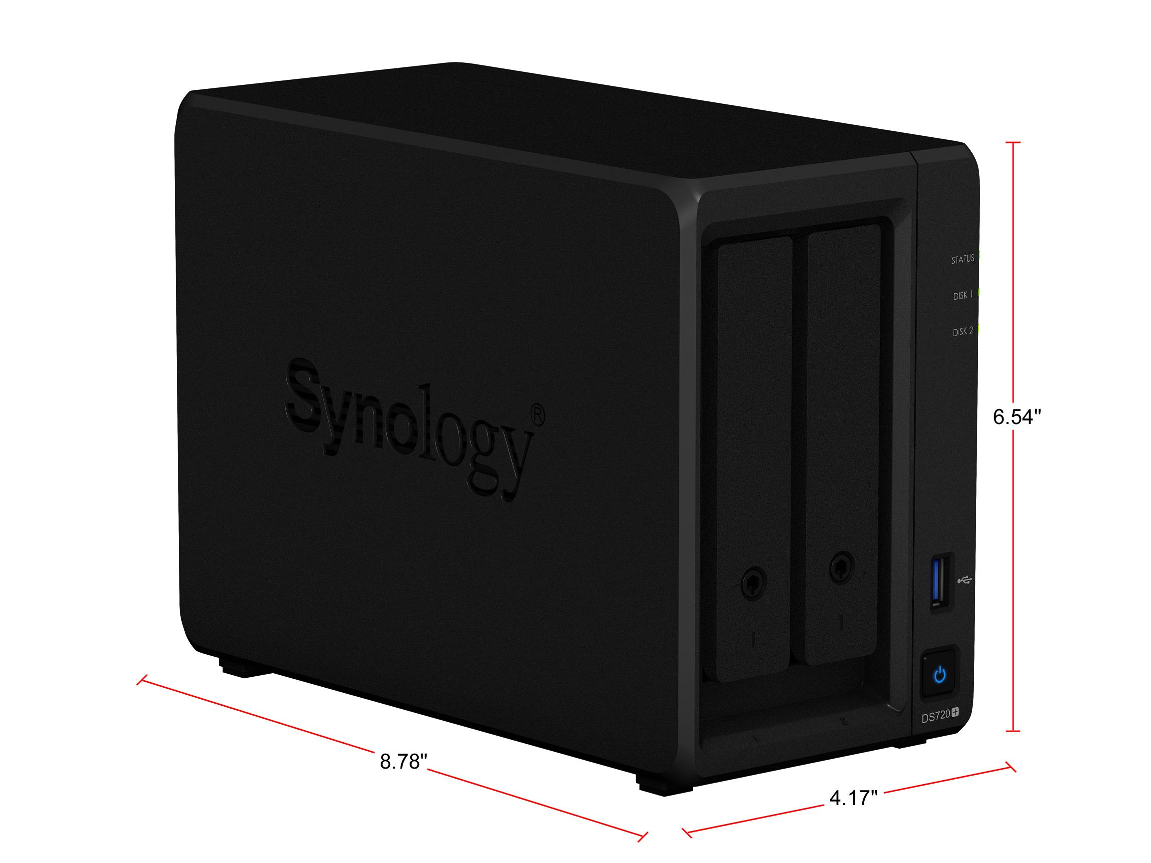 SYNOLOGY DS720+ 2BAY/QC2G/2GB D4/2XGBE