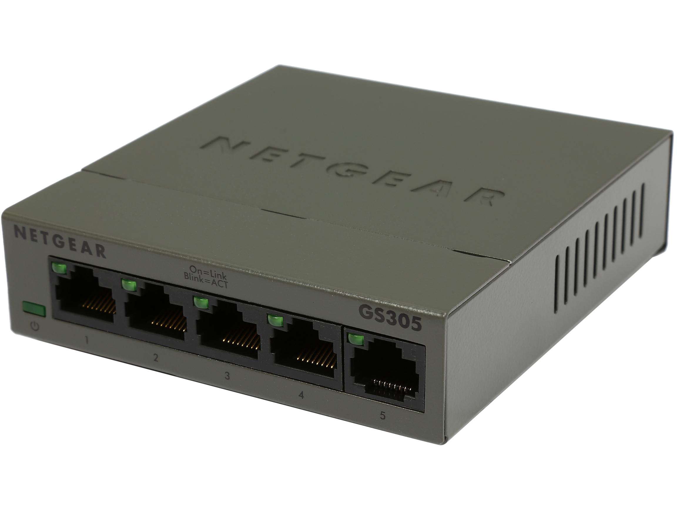 NETGEAR GS305 5-PORT SOHO GIGABIT ETHERNET