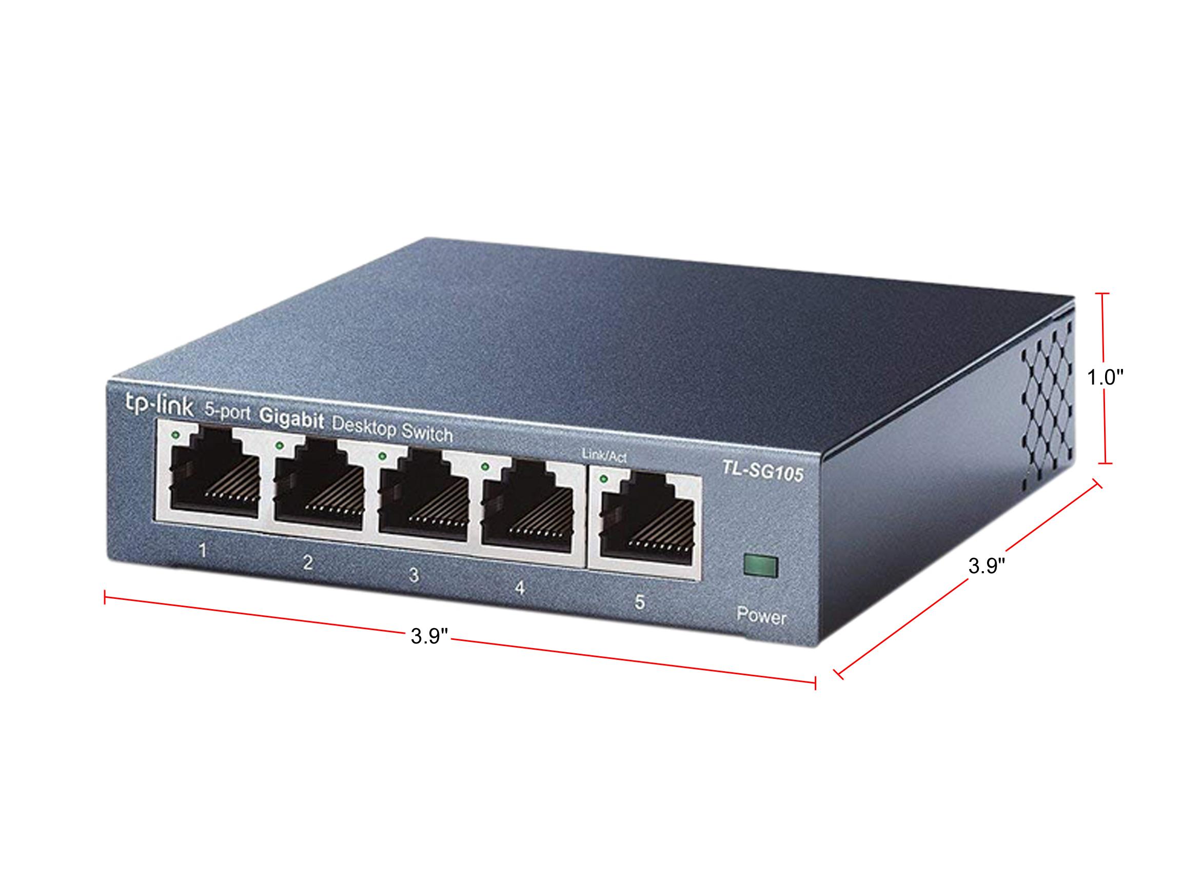 TP-LINK TL-SG105 5-PORT GIGABIT MINI METAL SWITCH