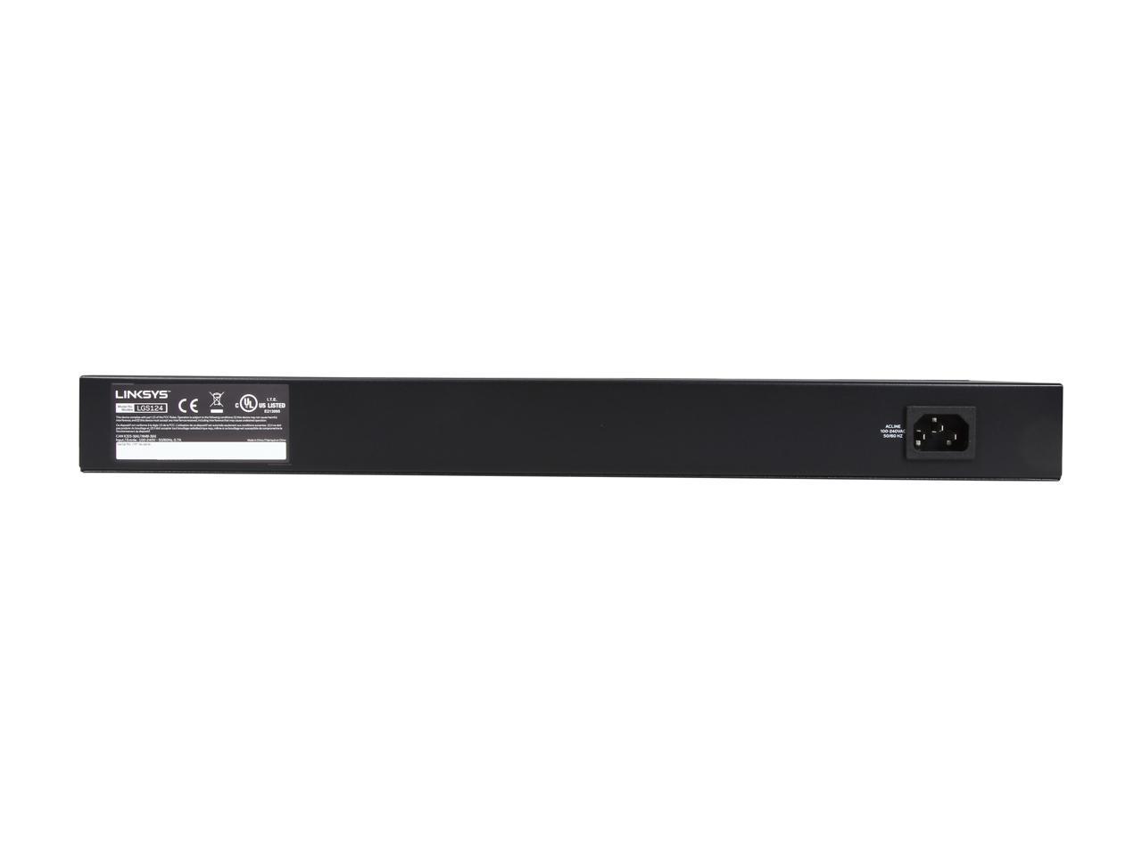 LINKSYS LGS124-AP SWITCH GIGABIT PERPUNMANAGED 24