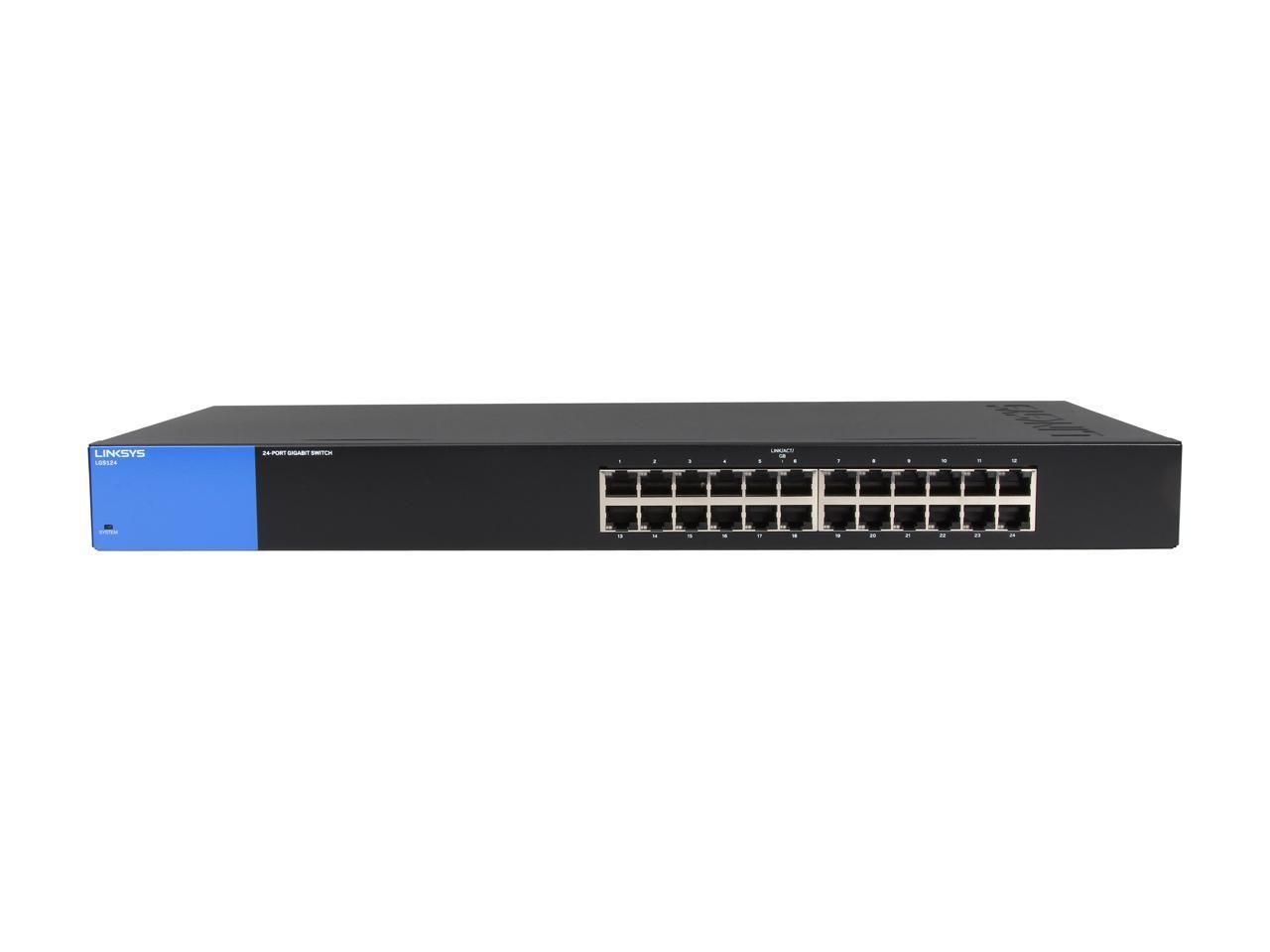 LINKSYS LGS124-AP SWITCH GIGABIT PERPUNMANAGED 24