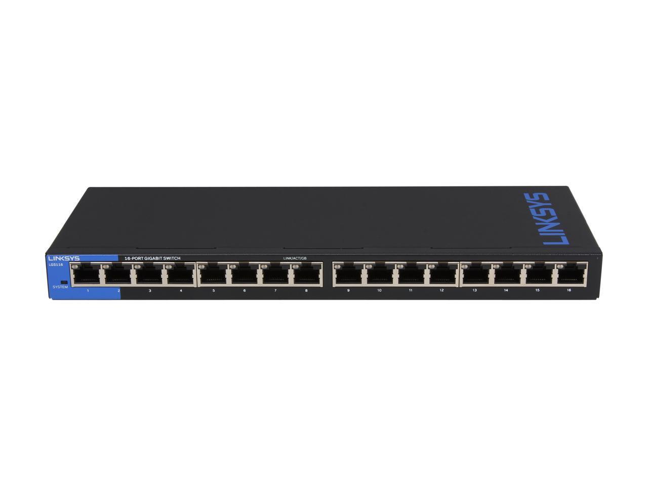 LINKSYS LGS116-AP 16PORT GIGABIT SWITCH