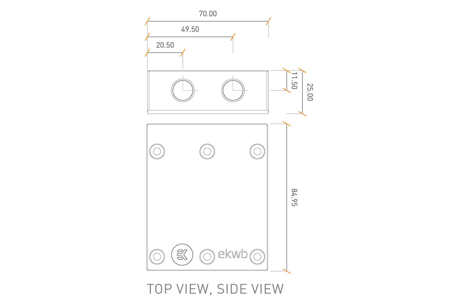 EK FC TERMINAL X2 3 SLOT PLEXI