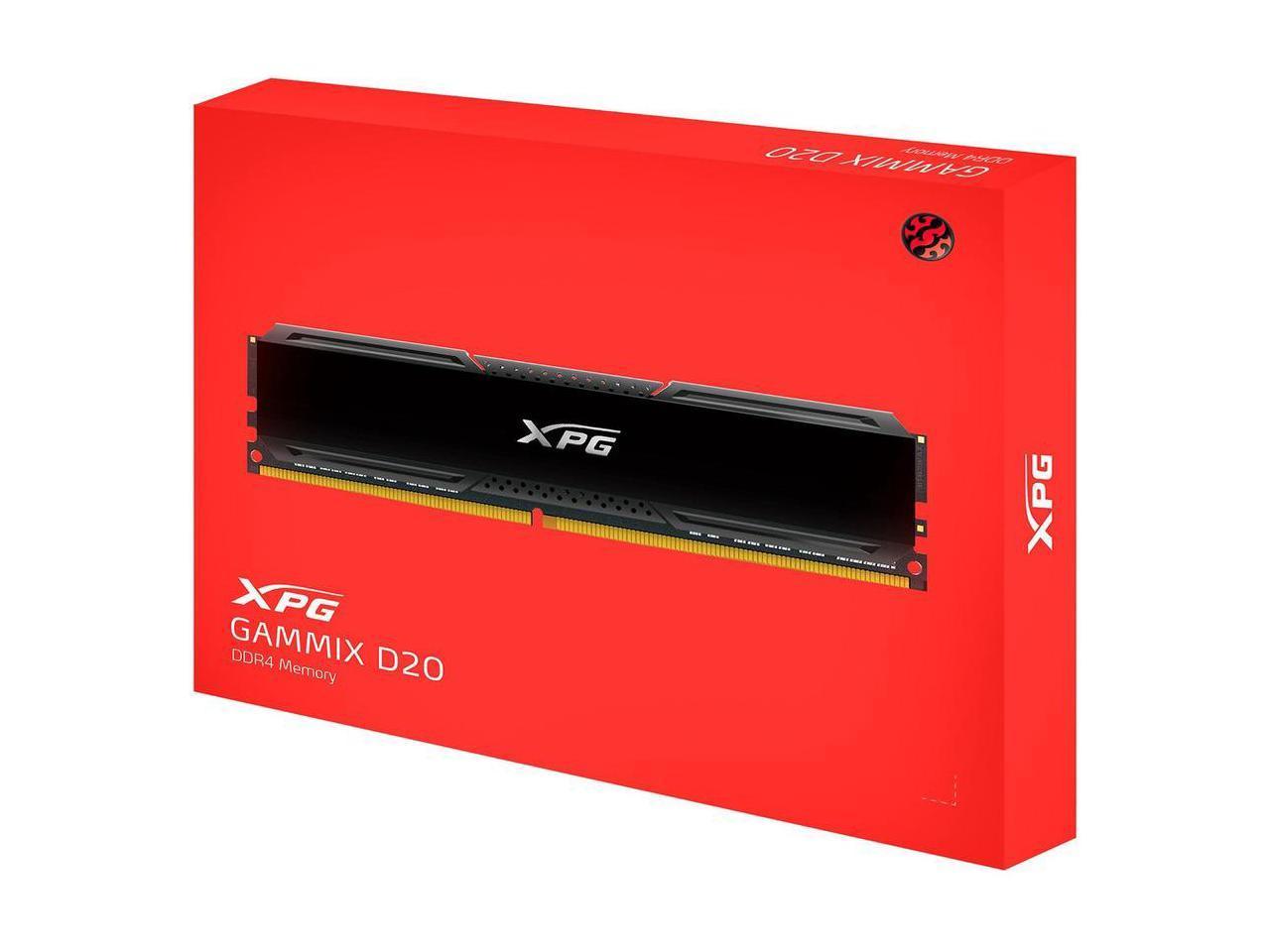 ADATA 8GB DDR4 3200MHZ XPG GAMMIX D20 BK