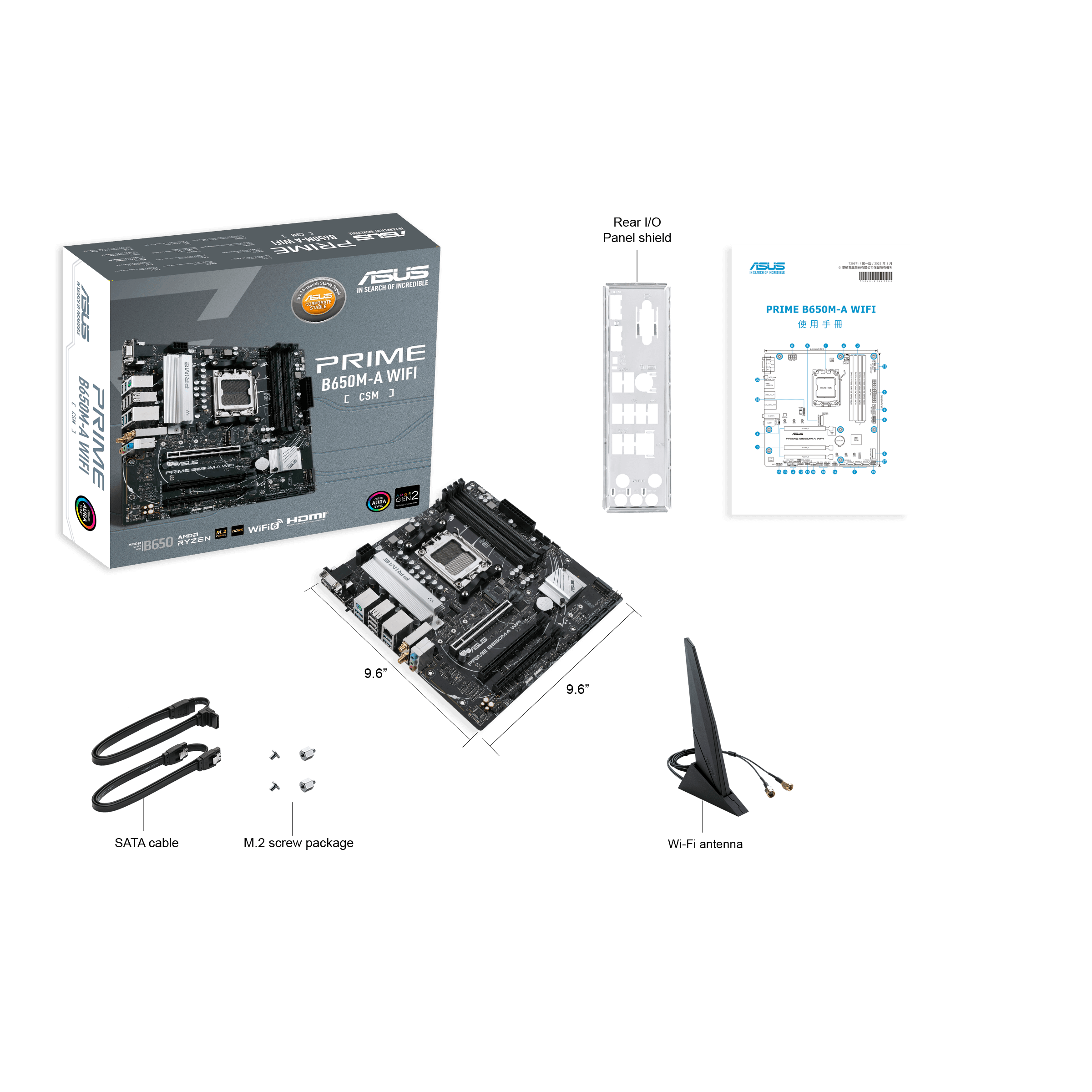 ASUS PRIME B650M-A WIFI (90MB1C00-M0UAY0)