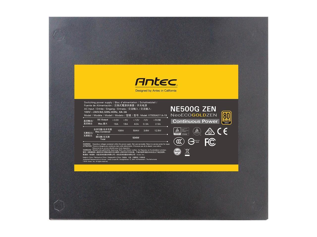 ANTEC NE500G-ZEN-GB PSU