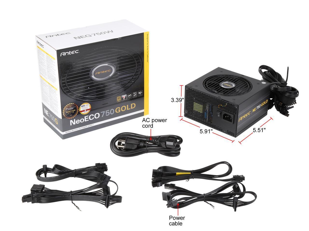ANTEC NE750G M GB PSU GOLD