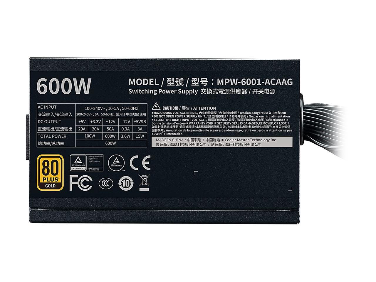 Cooler Master G GOLD 600W