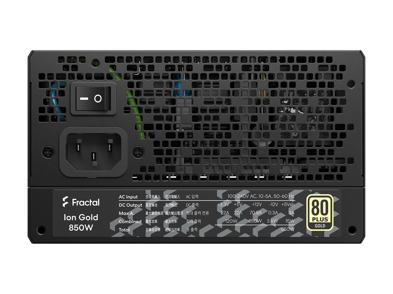 Fractal Design ION GOLD 850W FULLY MODULAR PSU