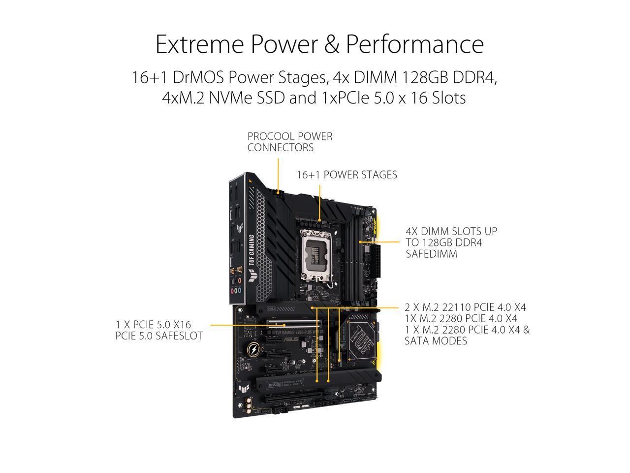 ASUS TUF GAMING Z790-PLUS WIFI D4 (90MB1CR0-M0UAY0)